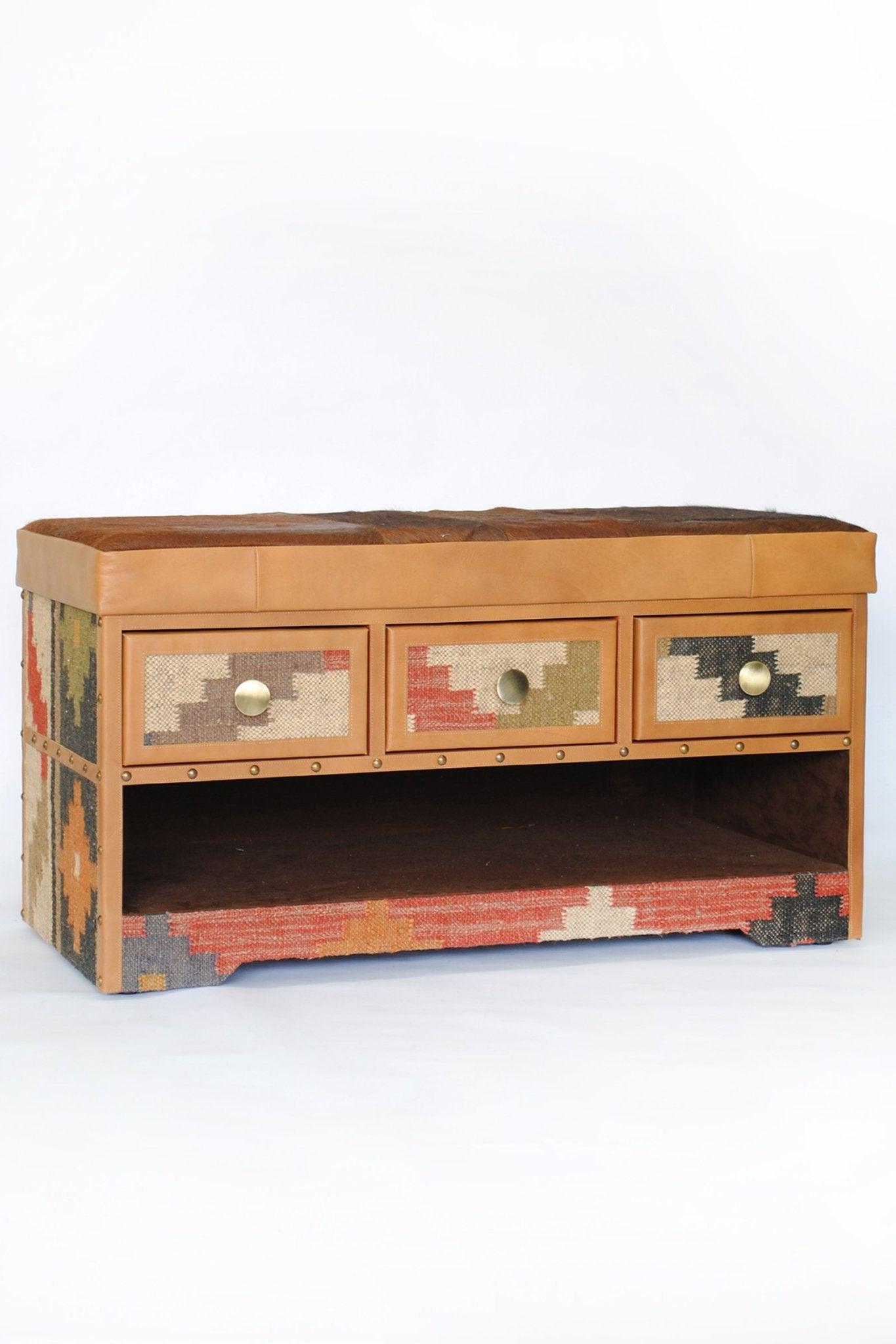 ARGO - BENCH WITH DRAWERS - ART AVENUE