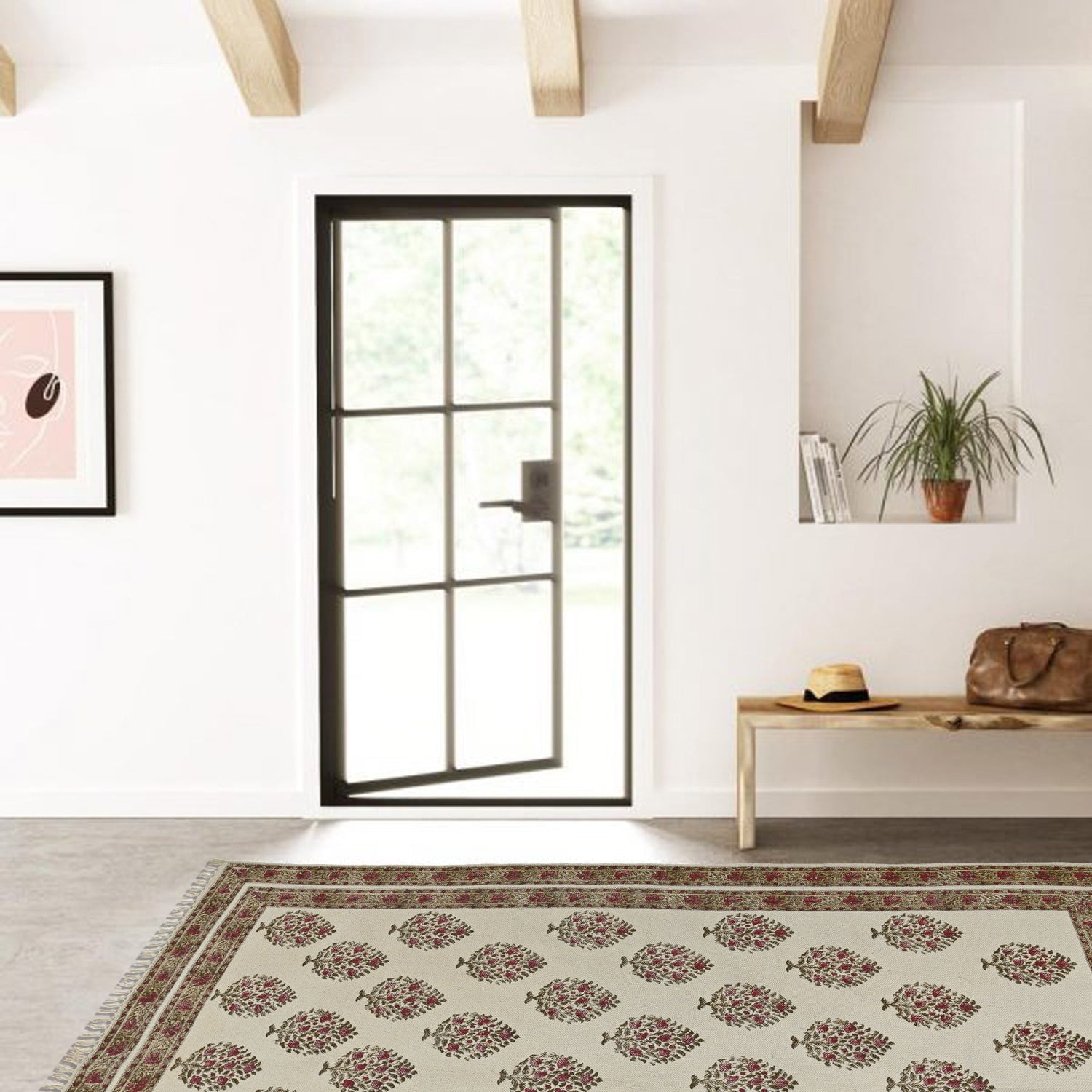 AUTUMN - BLOCK PRINTED RUG - ART AVENUE