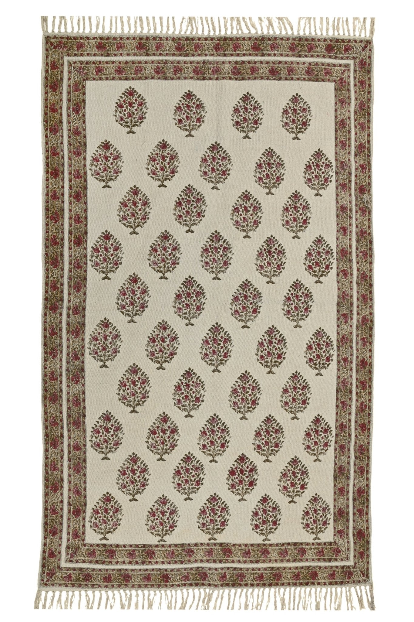 AUTUMN - BLOCK PRINTED RUG - ART AVENUE