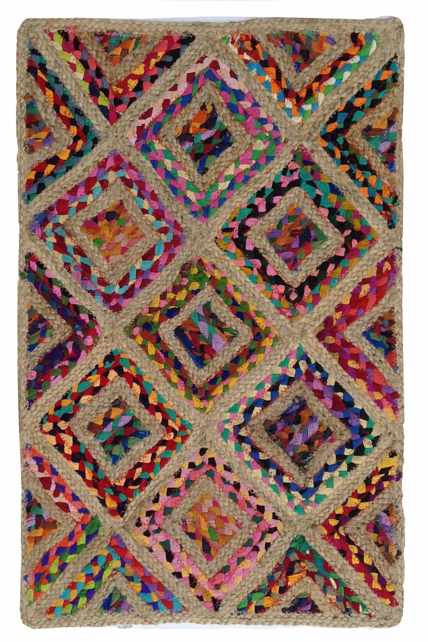 AZURE -BRAIDED CHINDI RUG - ART AVENUE