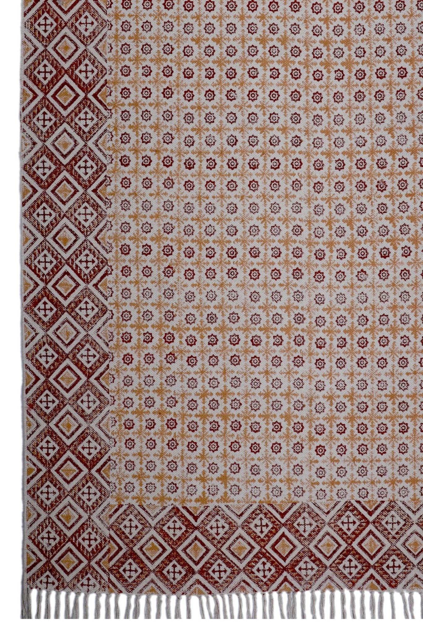 BEGUR - BLOCK PRINTED RUG - ART AVENUE