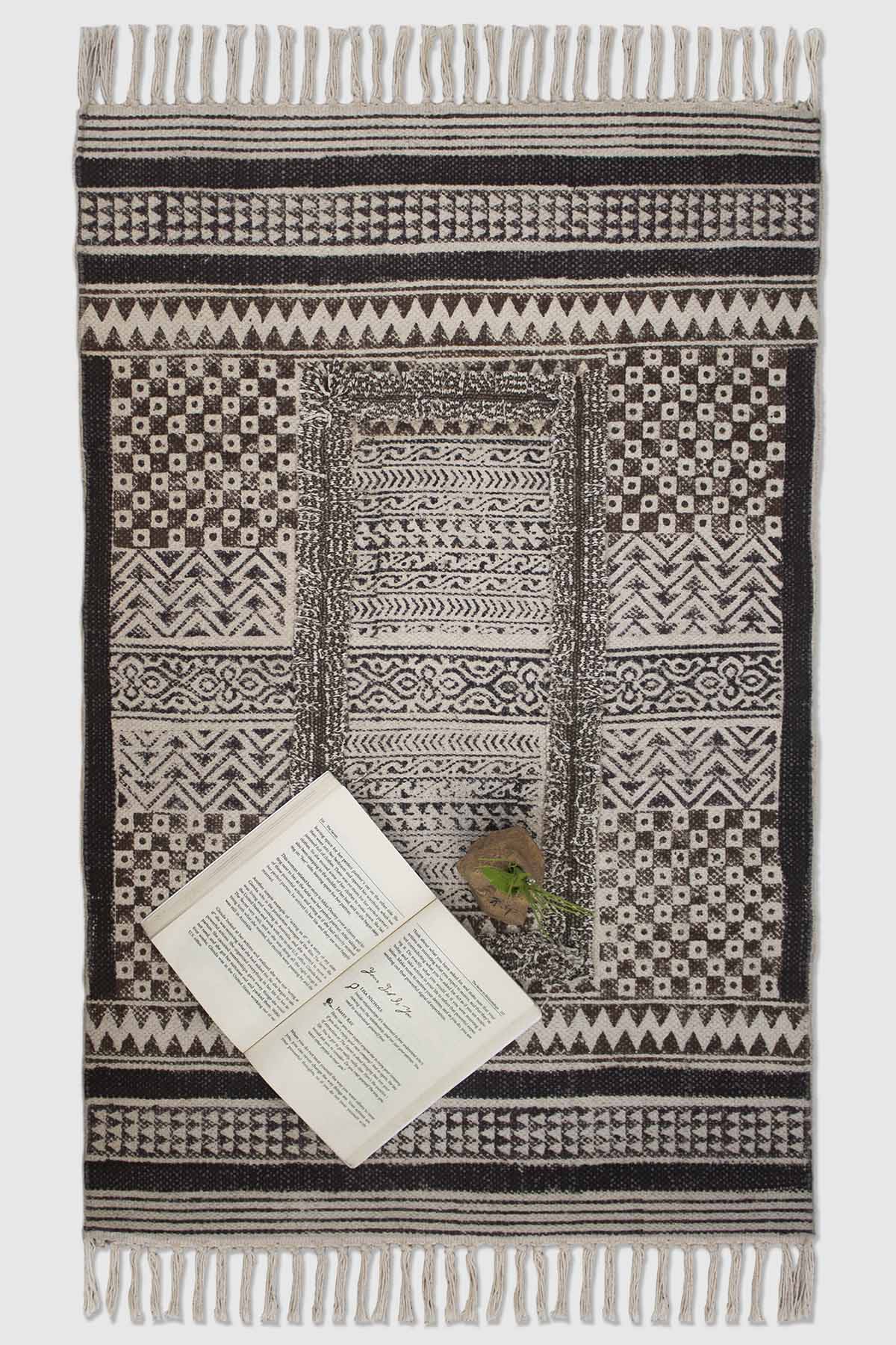 BENJAMIN - BLOCK PRINTED RUG - ART AVENUE
