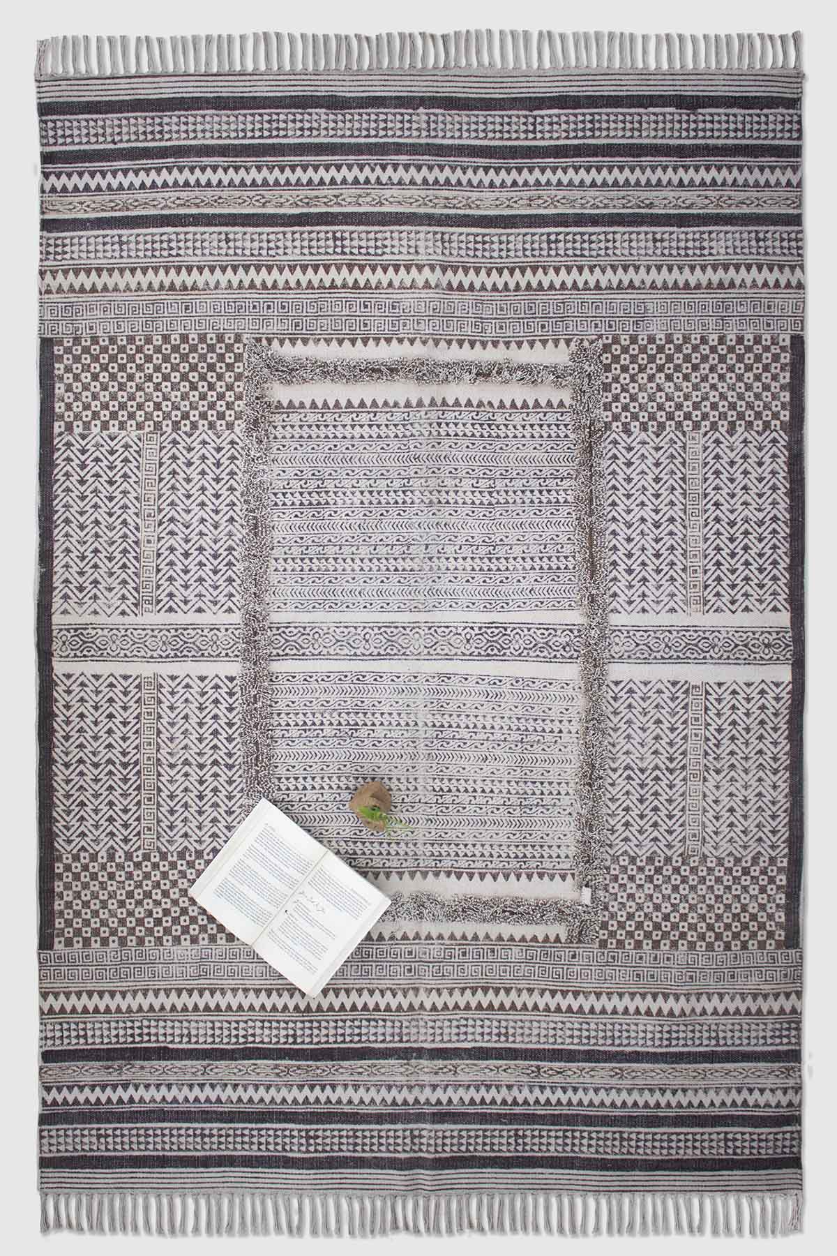 BENJAMIN - BLOCK PRINTED RUG - ART AVENUE