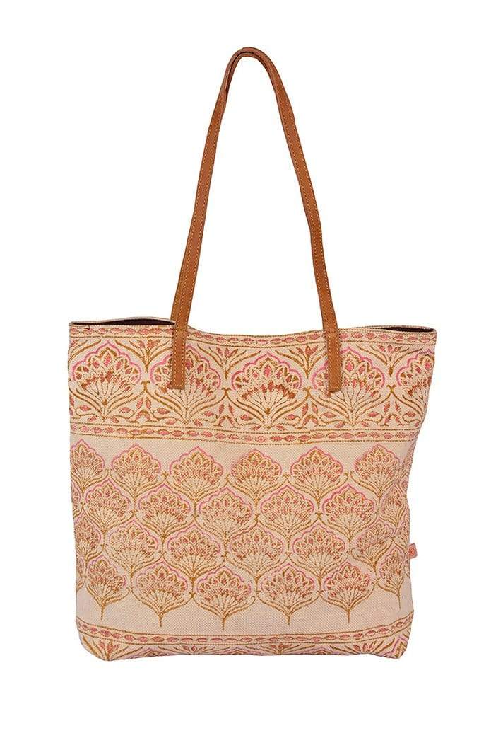 BENZ - BLOCK PRINTED TOTE BAG - ART AVENUE