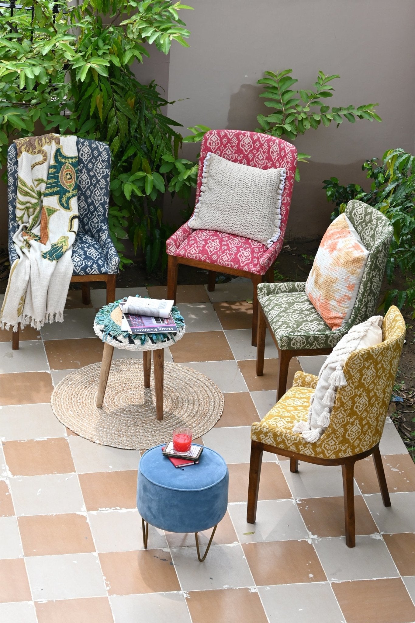 BERJALIN PRINTED CHAIR - 4 Colors - ART AVENUE