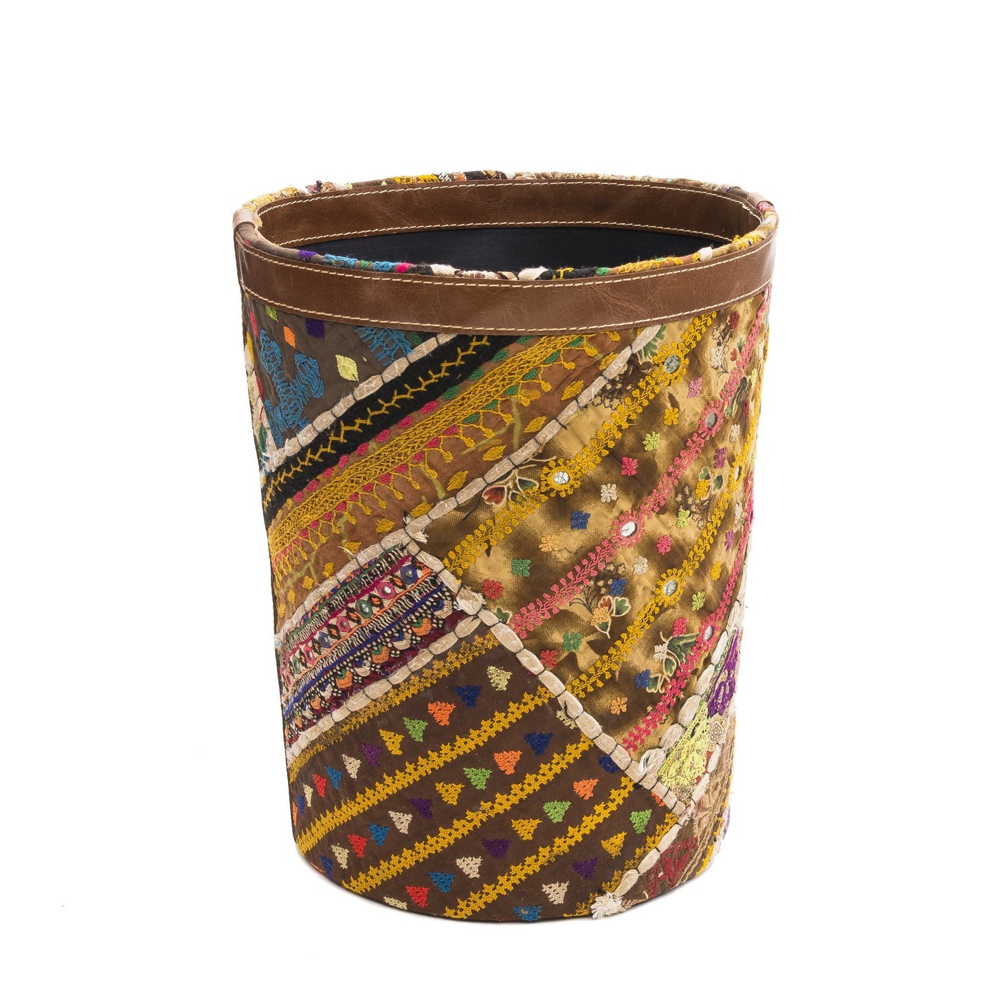 DAFFODIL - MULTICOLOUR PATCHWORK BASKET - ART AVENUE