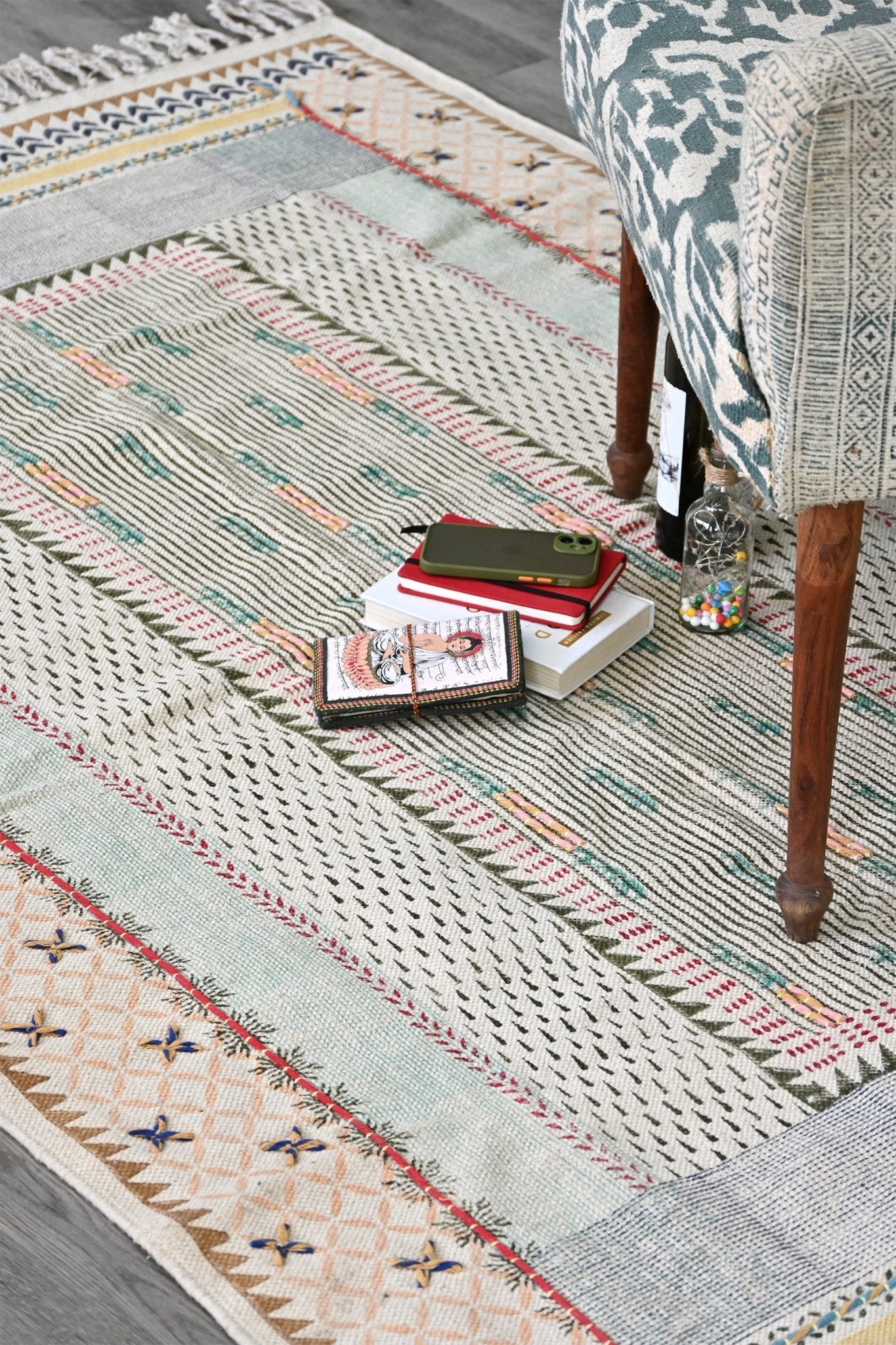 DARIBA - BLOCK PRINTED RUG - ART AVENUE