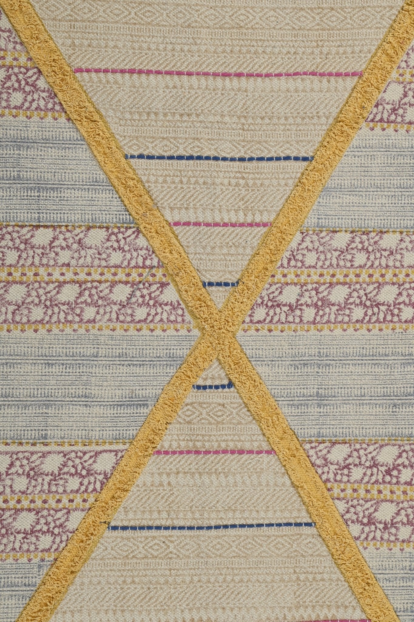 DATURA - BLOCK PRINTED RUG - ART AVENUE