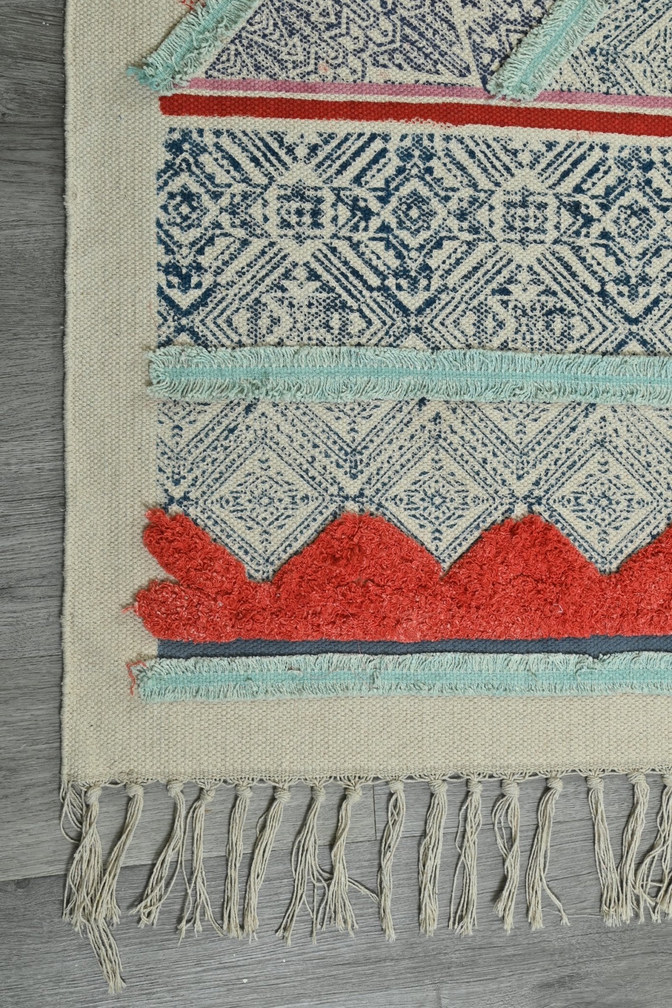 EMIR - BLOCK PRINTED RUG - ART AVENUE