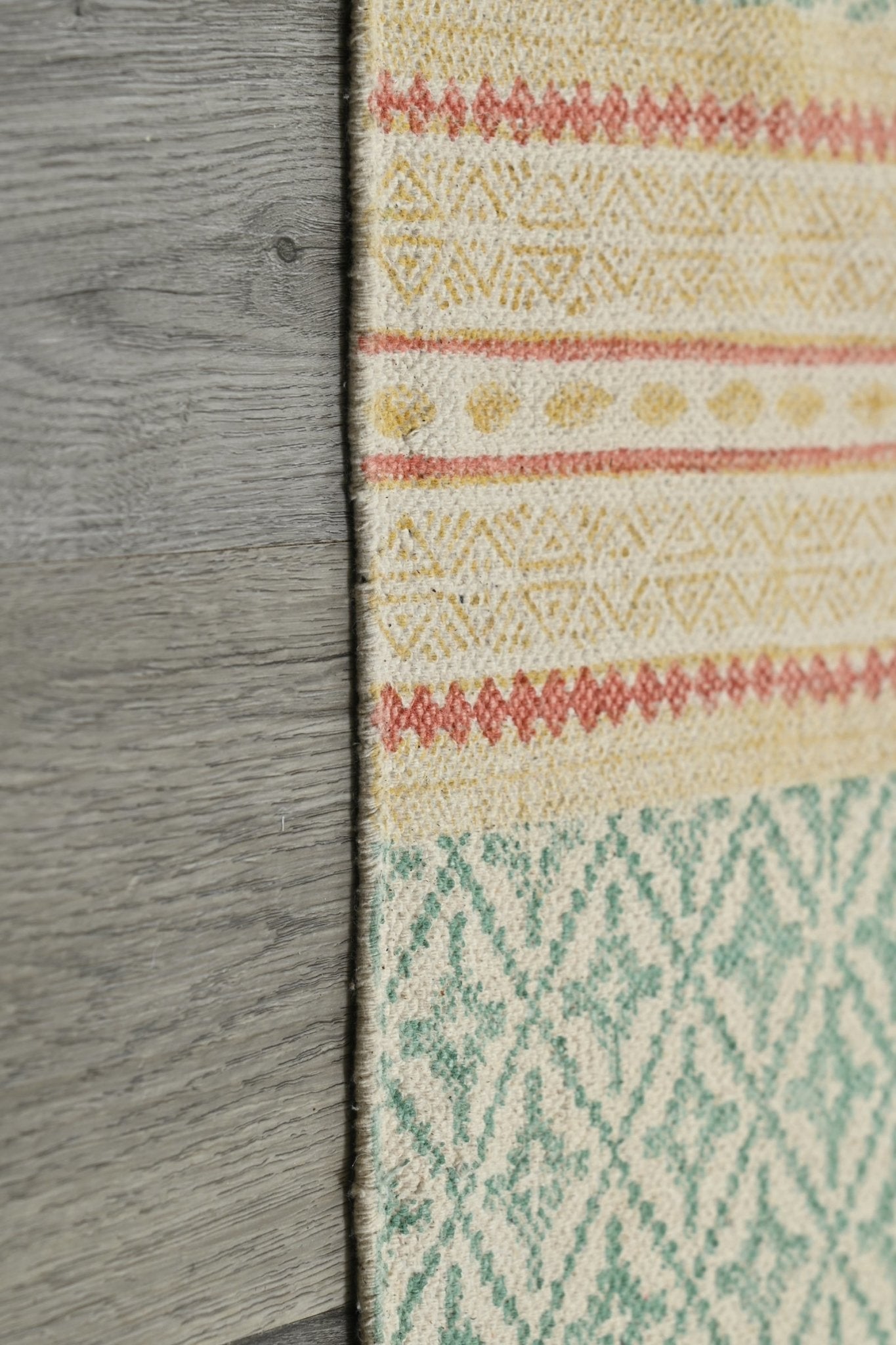 GANGES - BLOCK PRINTED RUG - ART AVENUE