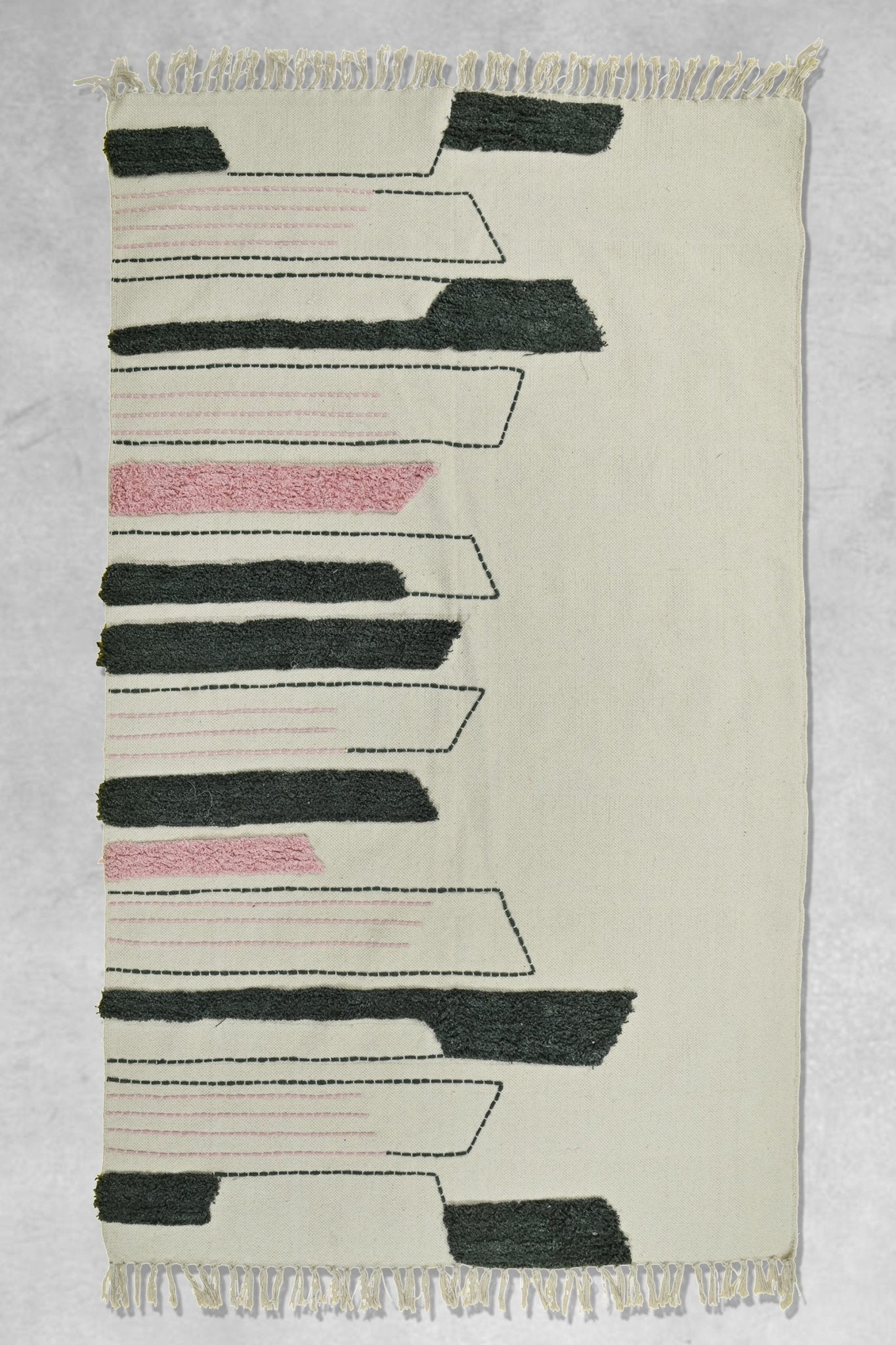 GULMOHAR HAND EMBROIDERED COTTON RUG - ART AVENUE