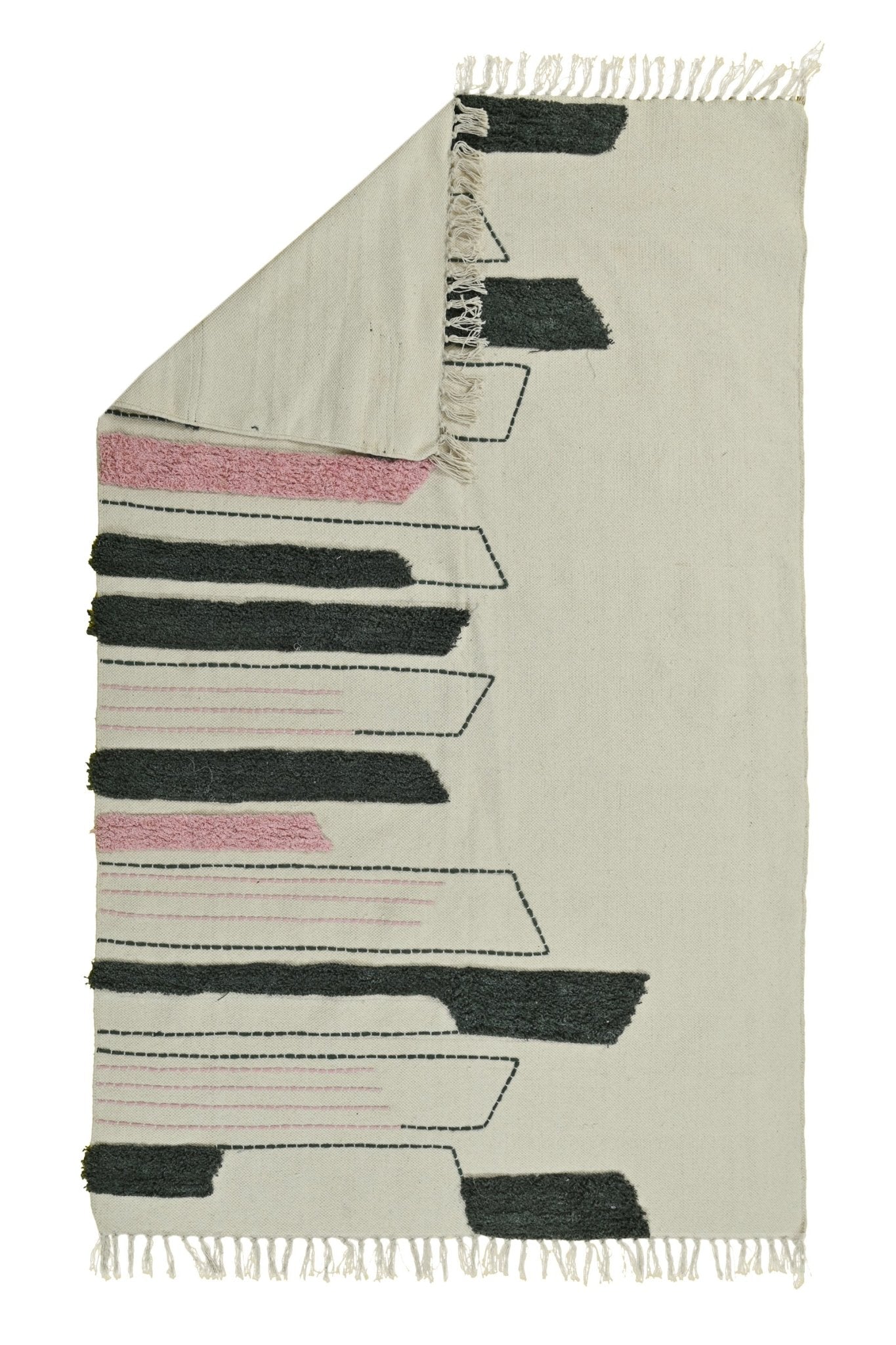 GULMOHAR HAND EMBROIDERED COTTON RUG - ART AVENUE