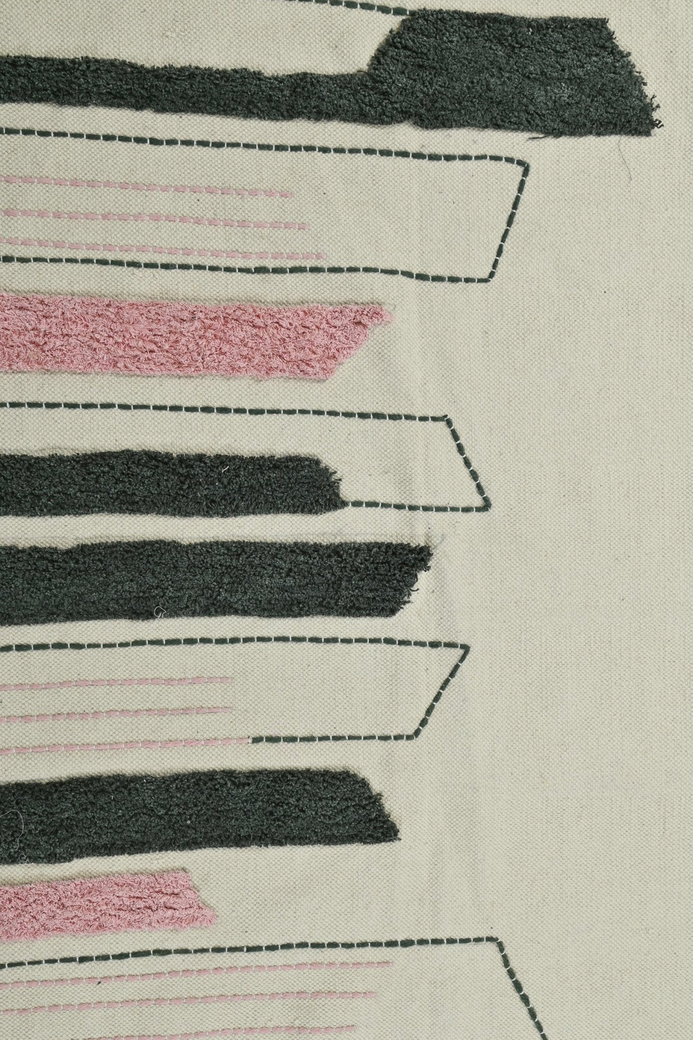 GULMOHAR HAND EMBROIDERED COTTON RUG - ART AVENUE