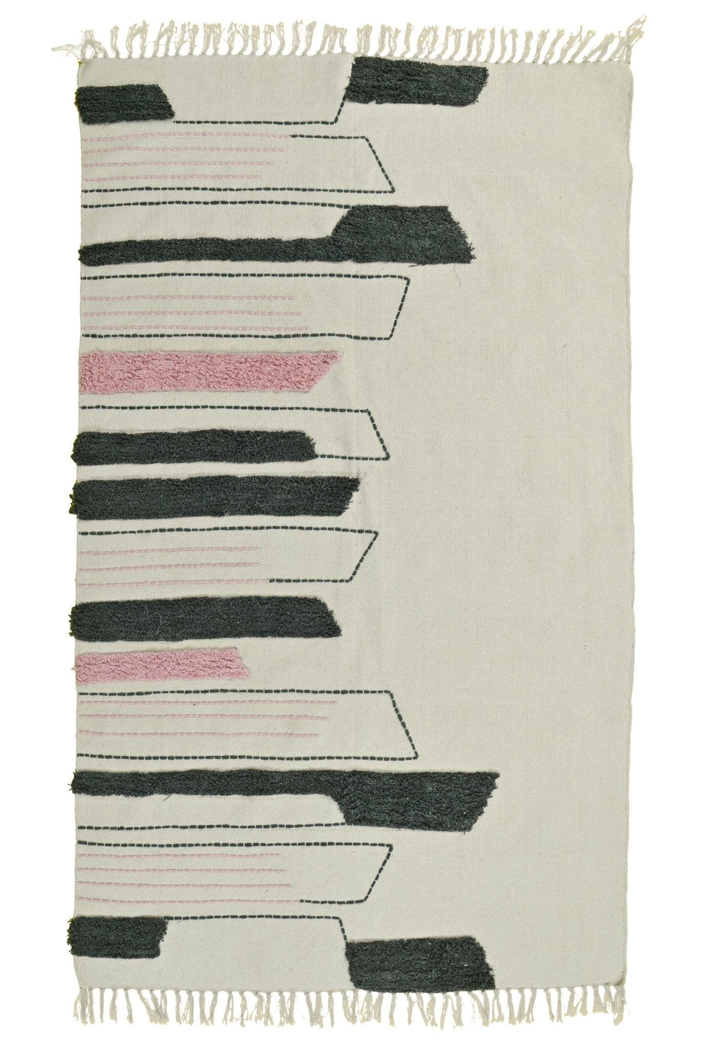 GULMOHAR HAND EMBROIDERED COTTON RUG - ART AVENUE