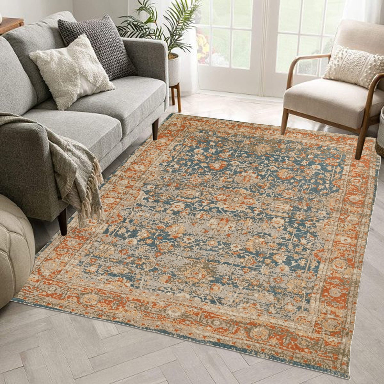 HERITAGE - PRINTED COTTON RUG - ART AVENUE