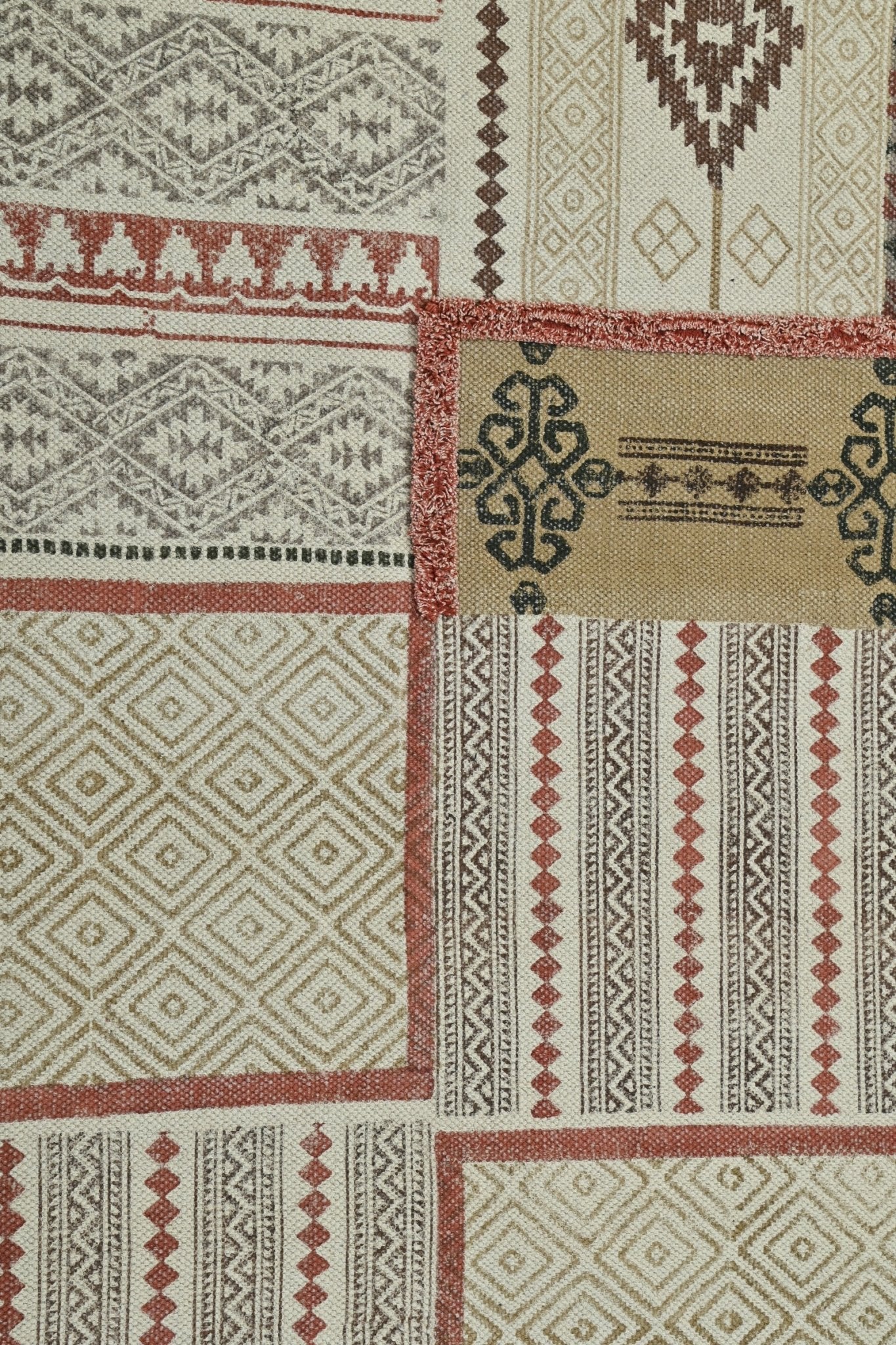 KOTA - BLOCK PRINTED COTTON RUG - ART AVENUE