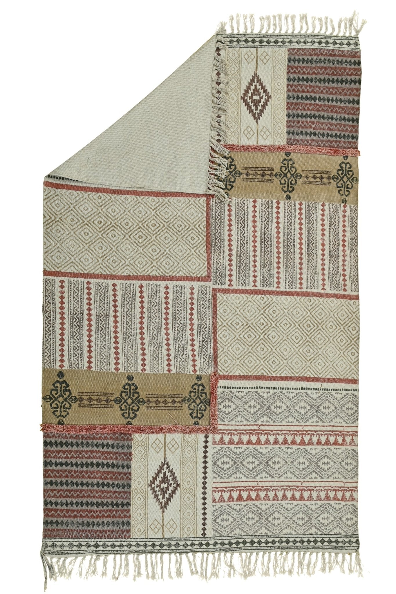 KOTA - BLOCK PRINTED COTTON RUG - ART AVENUE