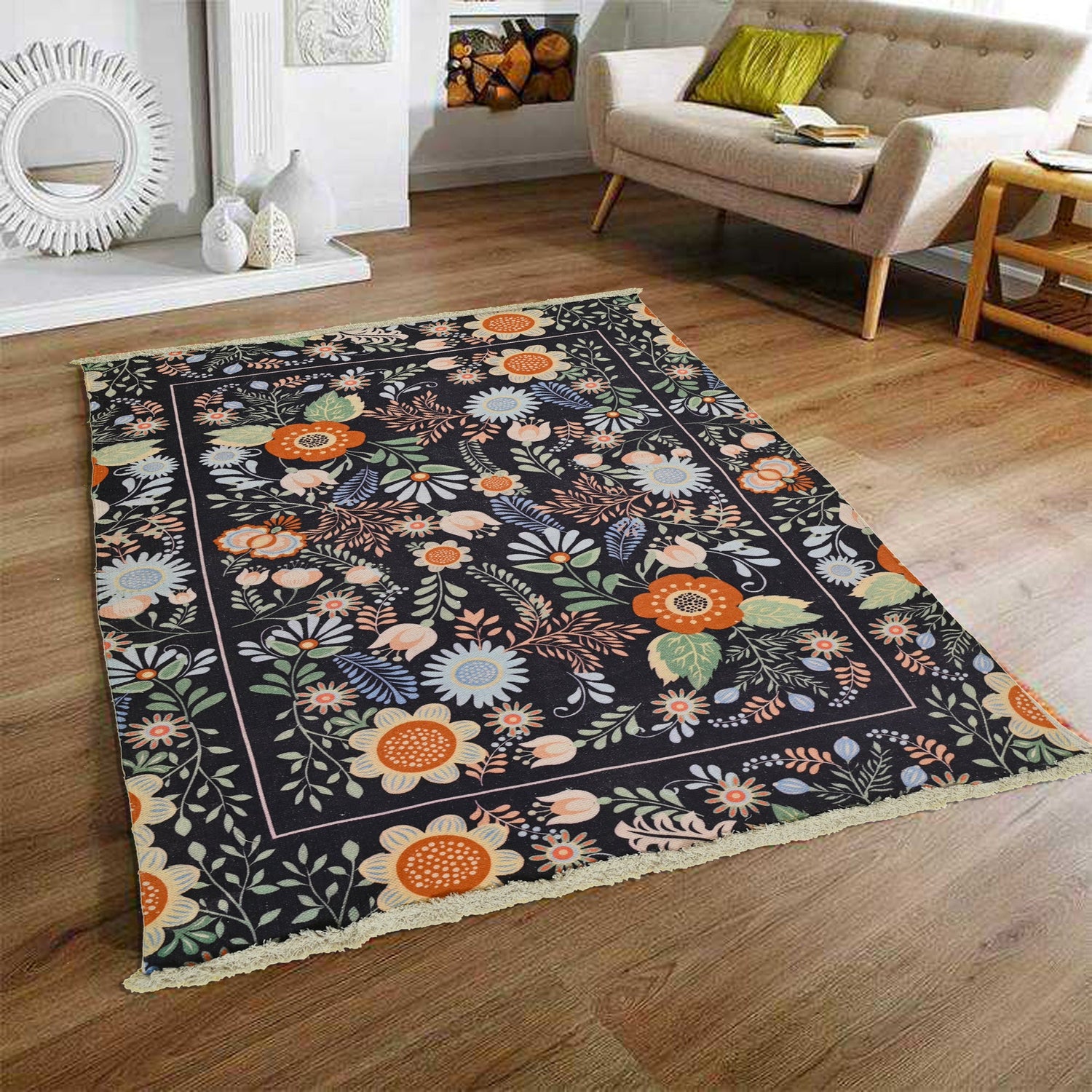 LASER - PRINTED COTTON RUG - ART AVENUE