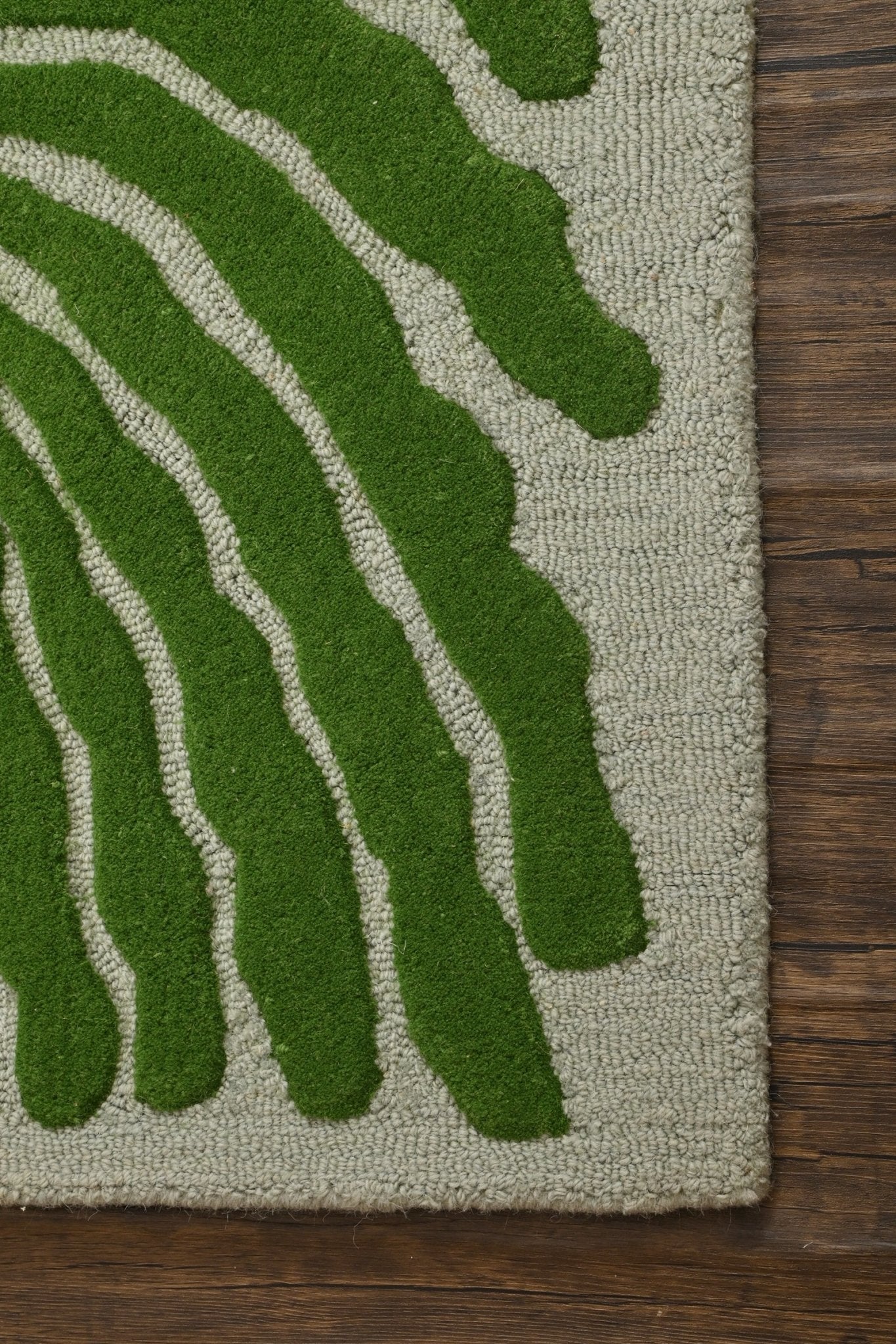 LEAFY HANDTUFTED WOOL CARPET - ART AVENUE