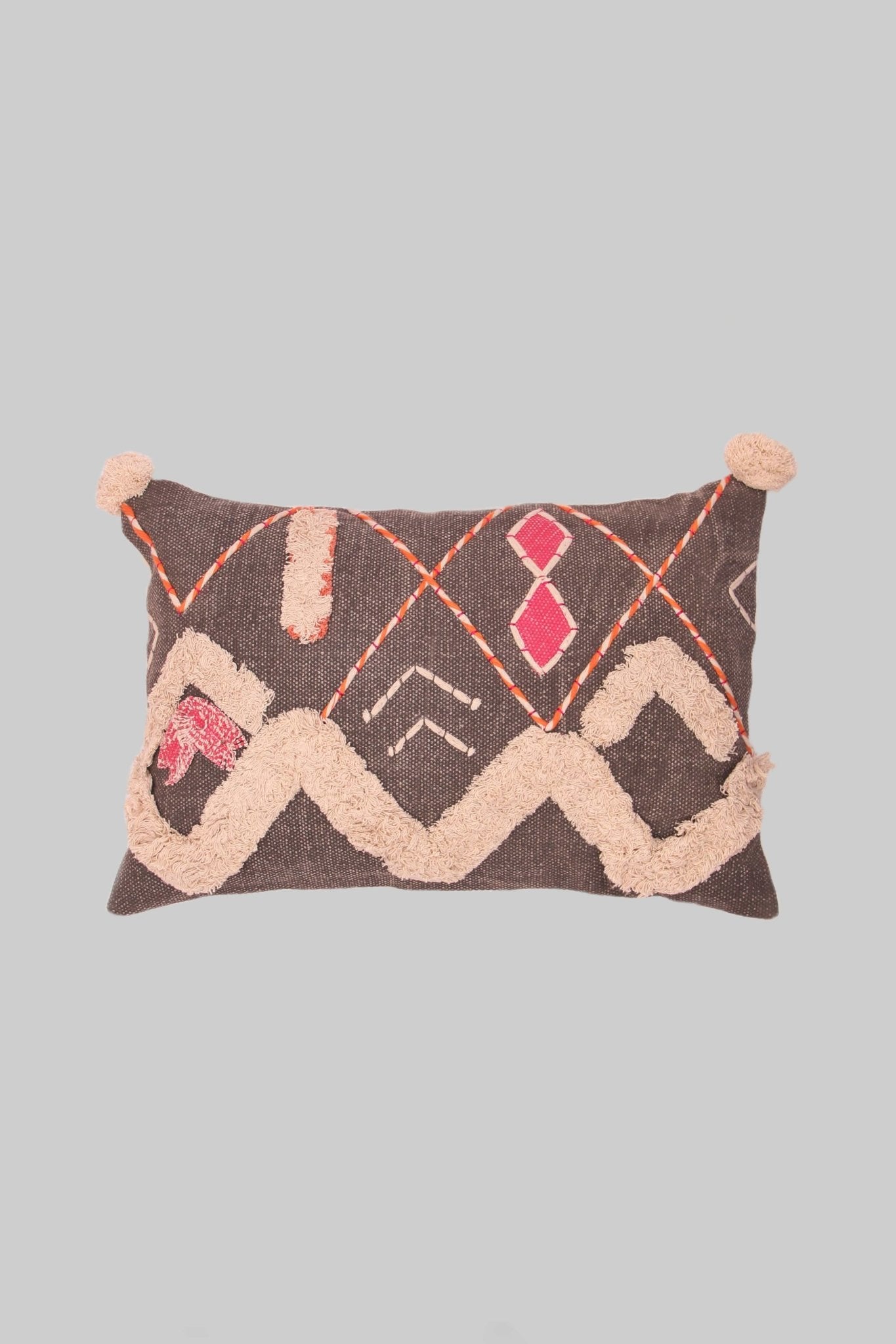 MAGIC - LUMBAR CUSHION COVER -GREY - ART AVENUE