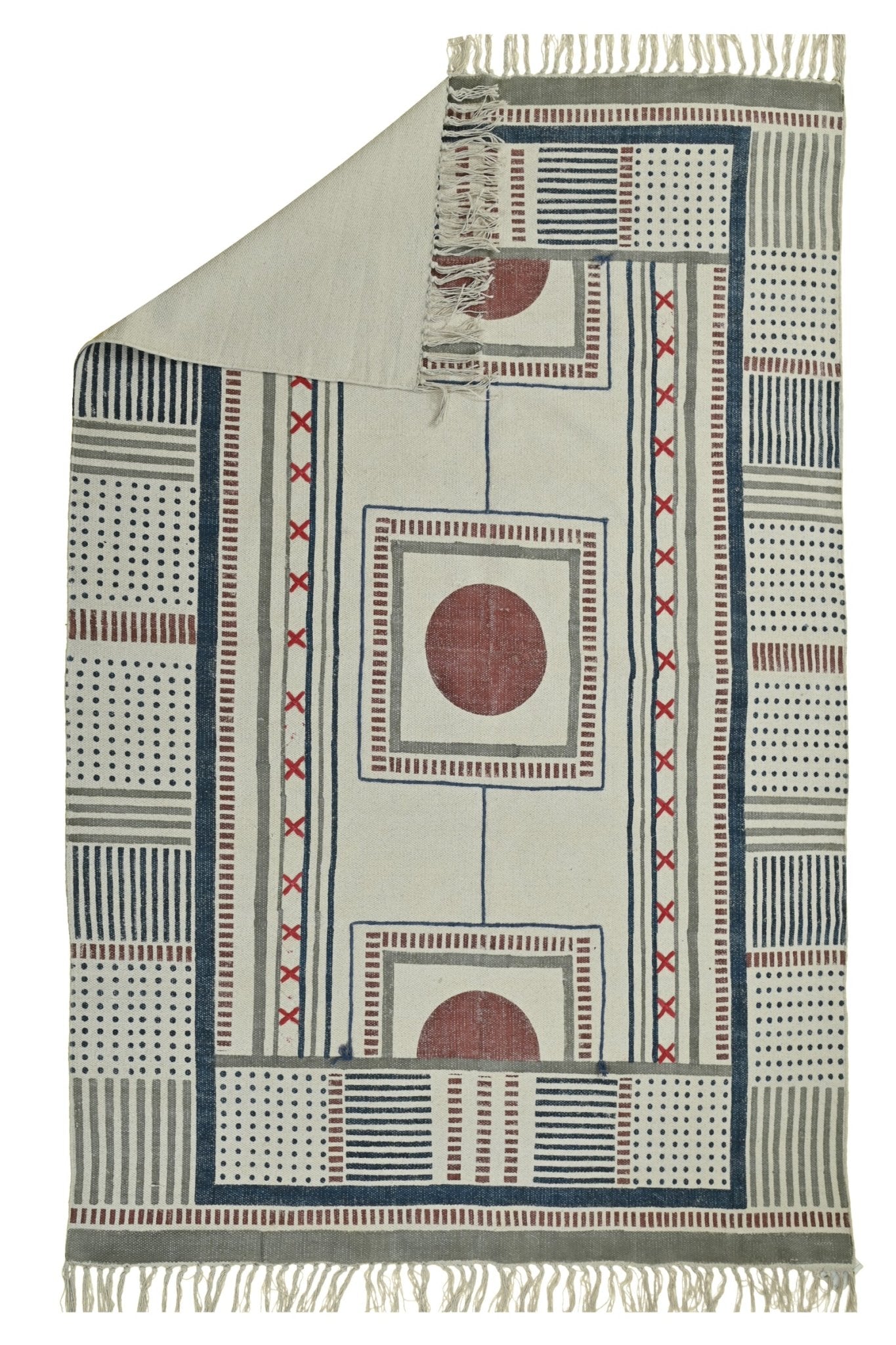 NARCISS - BLOCK PRINTED RUG - ART AVENUE