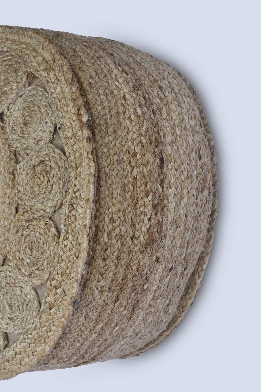 NATURAL - CYLINDRICAL POUF - ART AVENUE