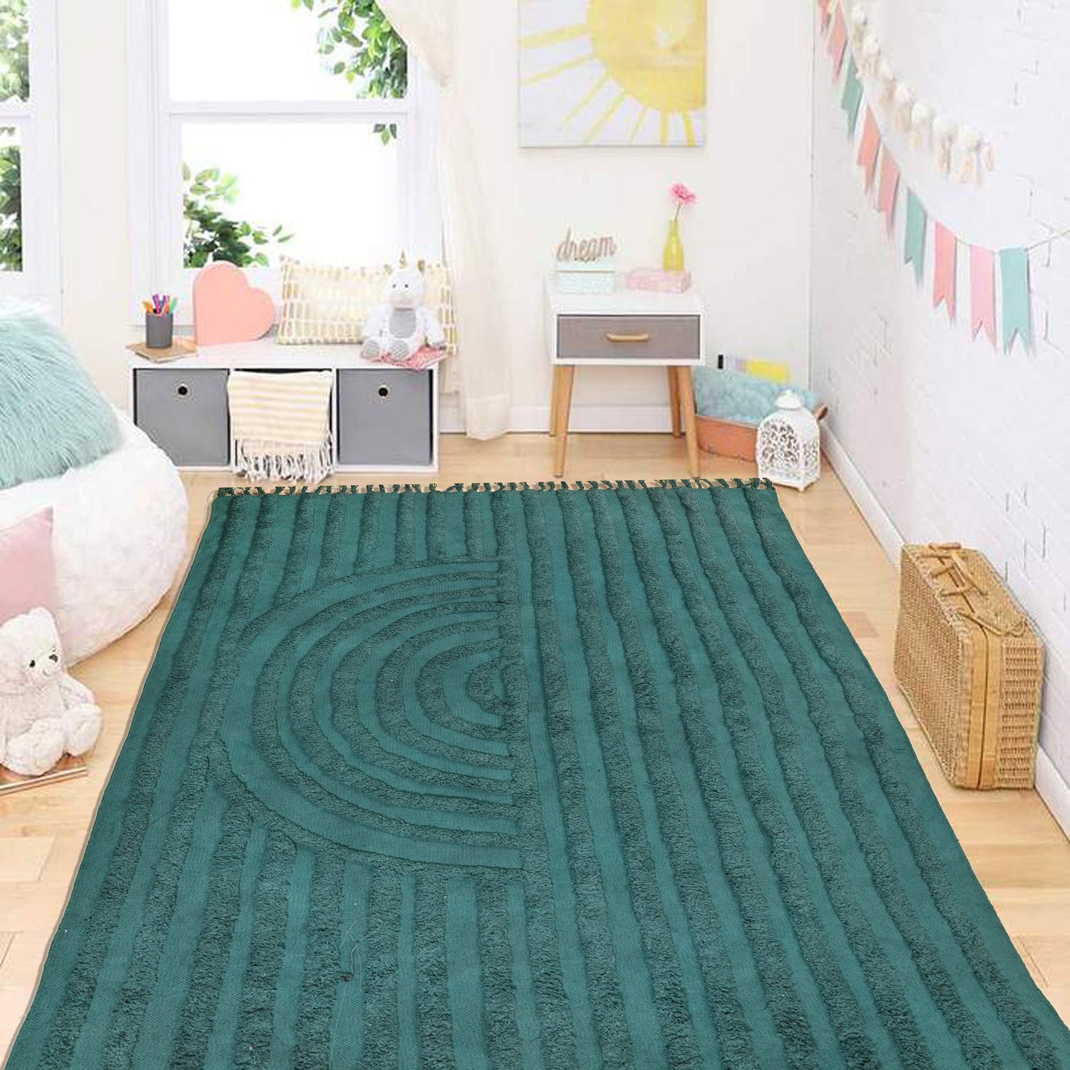 ORBIT HAND EMBROIDERED RUG - ART AVENUE