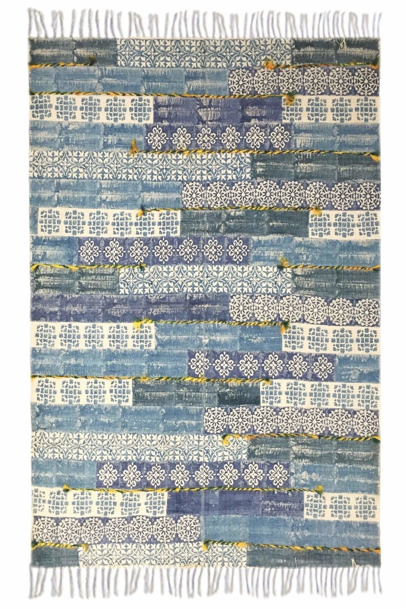 PERU - BLOCK PRINTED RUG - ART AVENUE