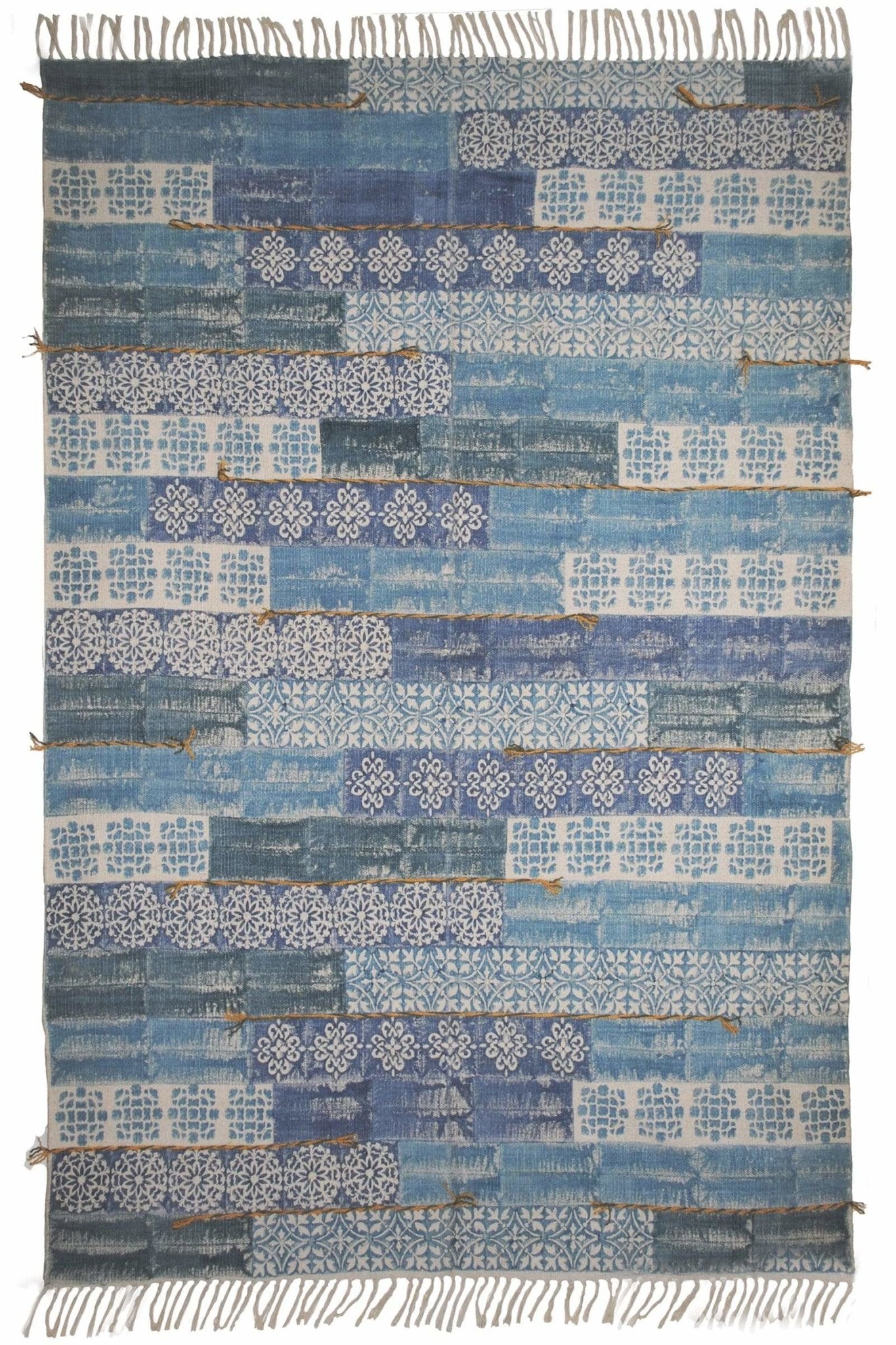 PERU - BLOCK PRINTED RUG - ART AVENUE