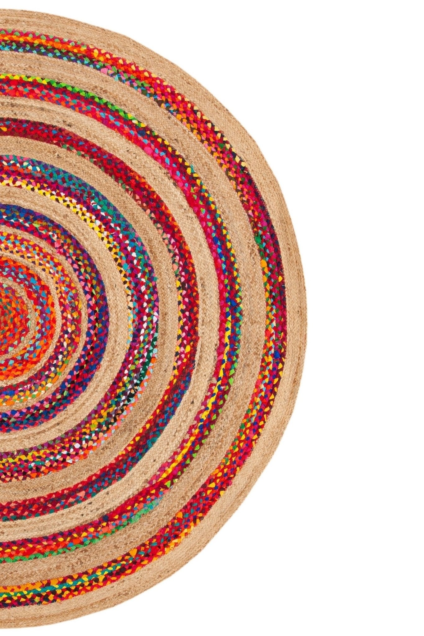 POPPY - ROUND JUTE RUG - ART AVENUE