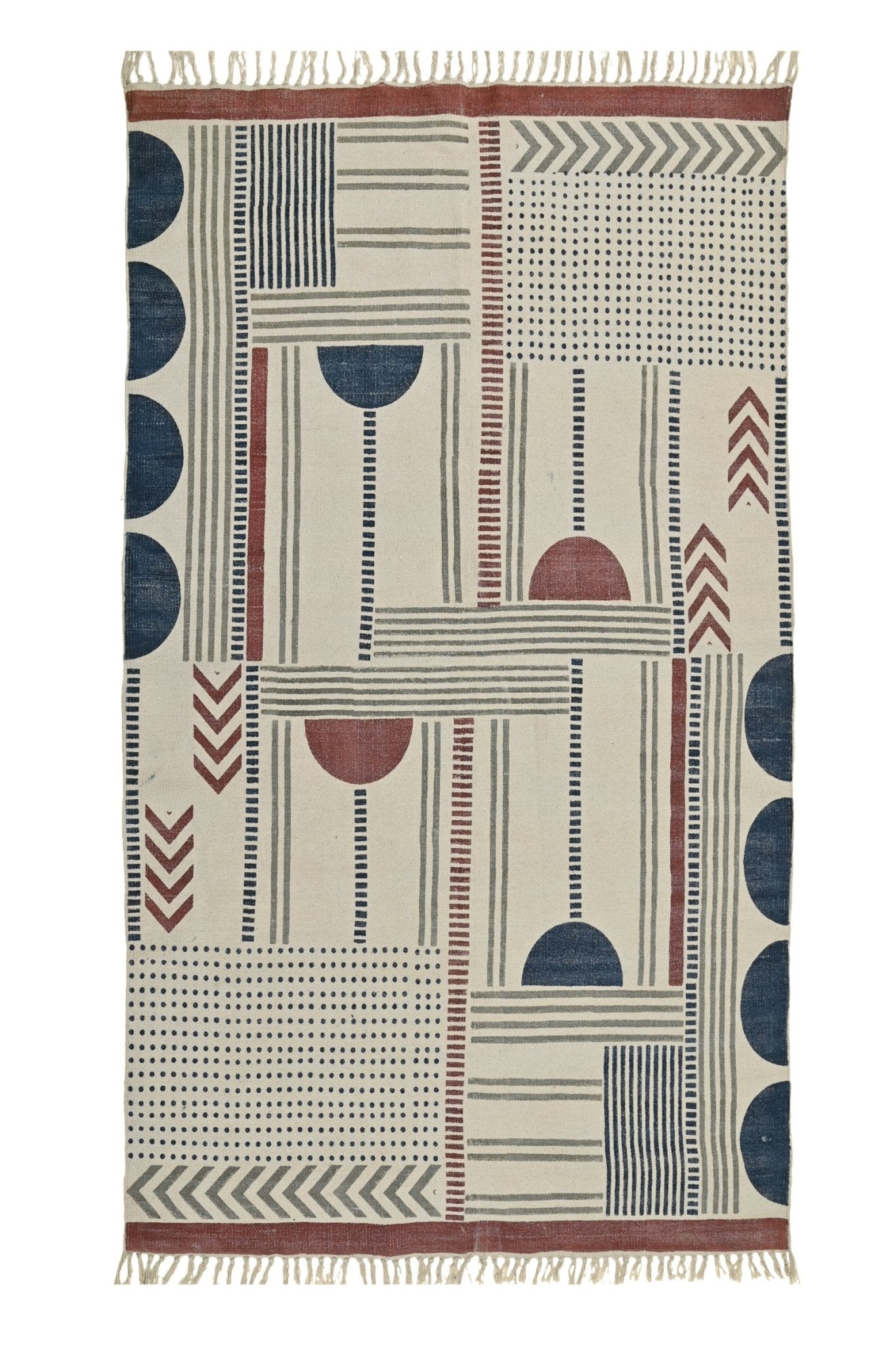 PREMIER - BLOCK PRINTED COTTON RUG - ART AVENUE