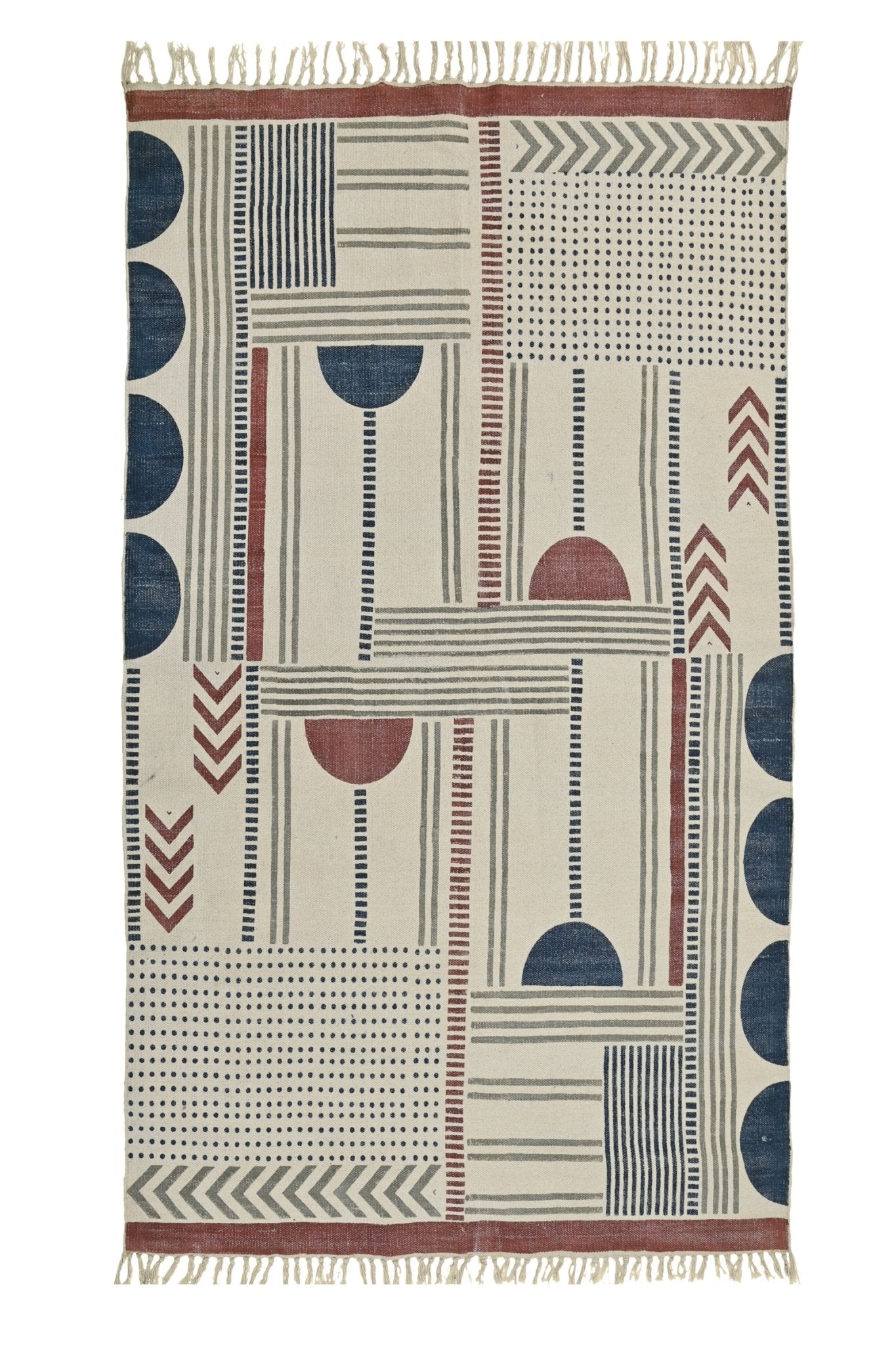 PREMIER - BLOCK PRINTED COTTON RUG - ART AVENUE