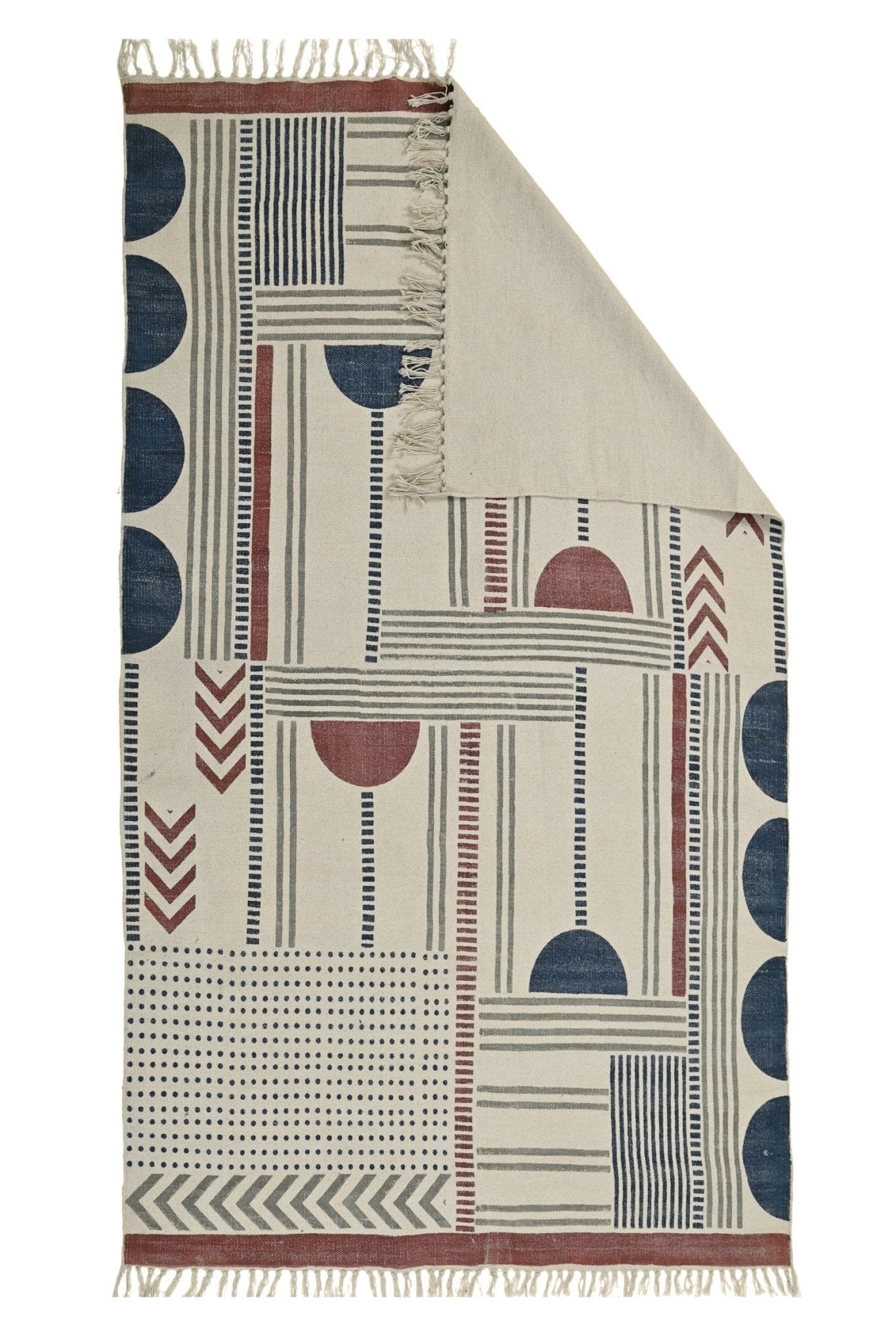 PREMIER - BLOCK PRINTED COTTON RUG - ART AVENUE