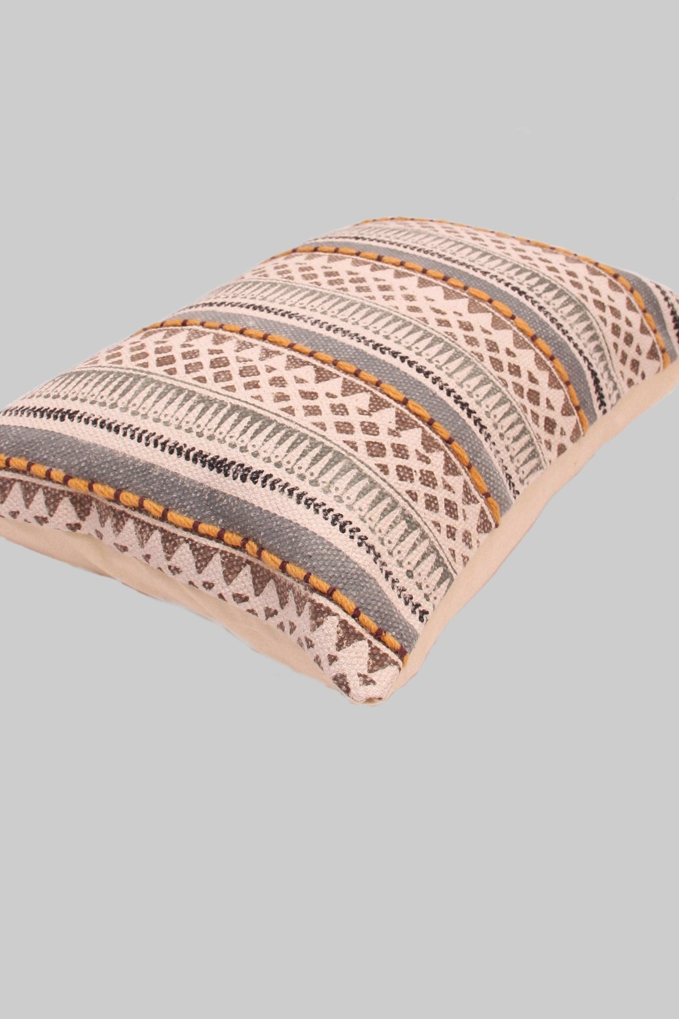 RUBY - LUMBAR CUSHION COVER -GREY - ART AVENUE