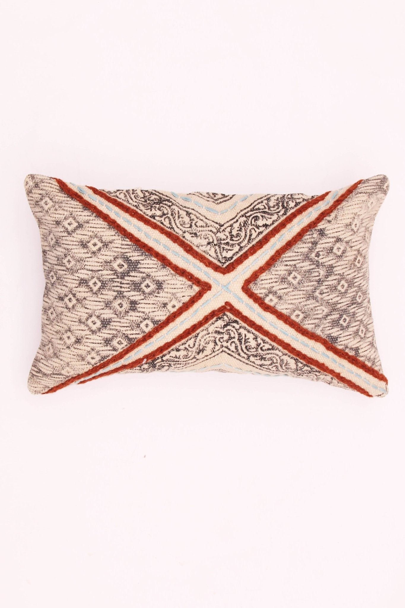 RUI - LUMBAR CUSHION COVER - BLACK - ART AVENUE