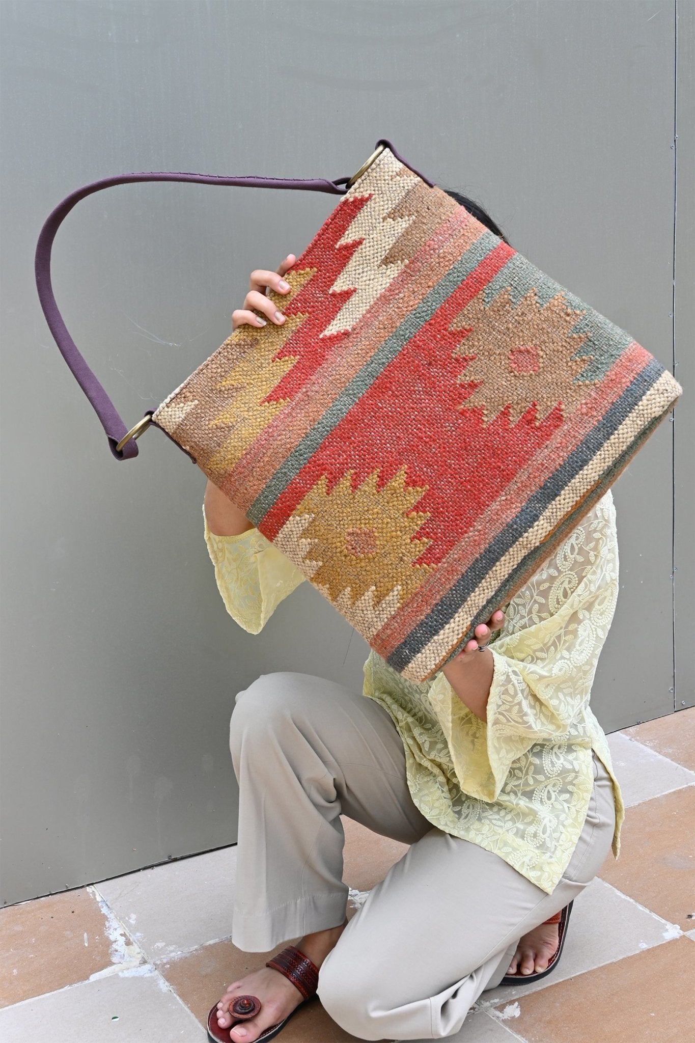 RUSSEL - KILIM HAND BAG - ART AVENUE