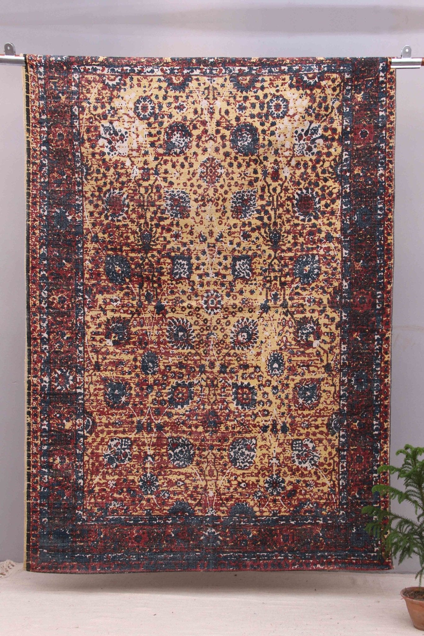 SACRIFICE - PRINTED RUG - MAROON - ART AVENUE