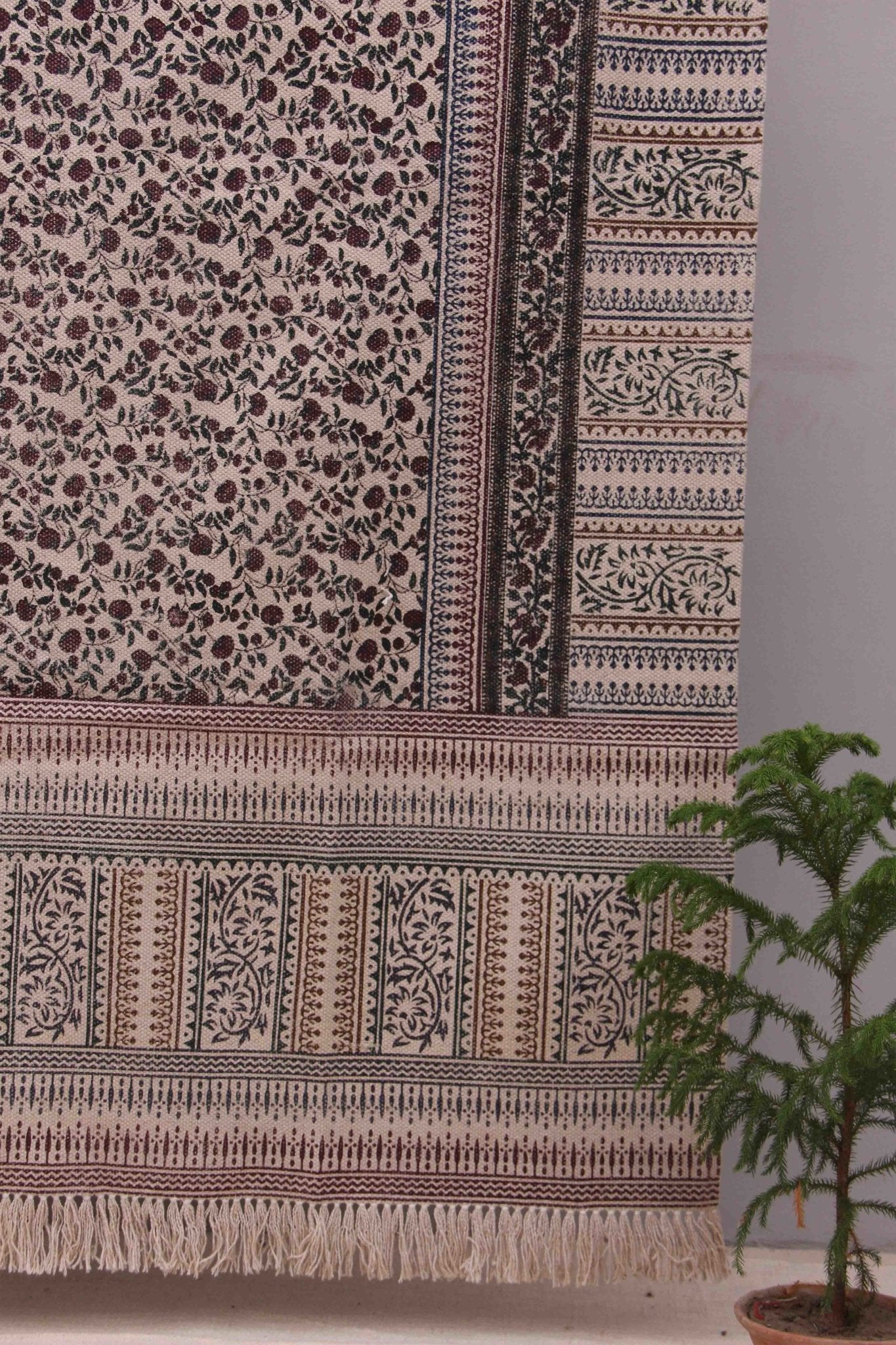 SANDALWOOD - BLOCK PRINTED RUG - ART AVENUE