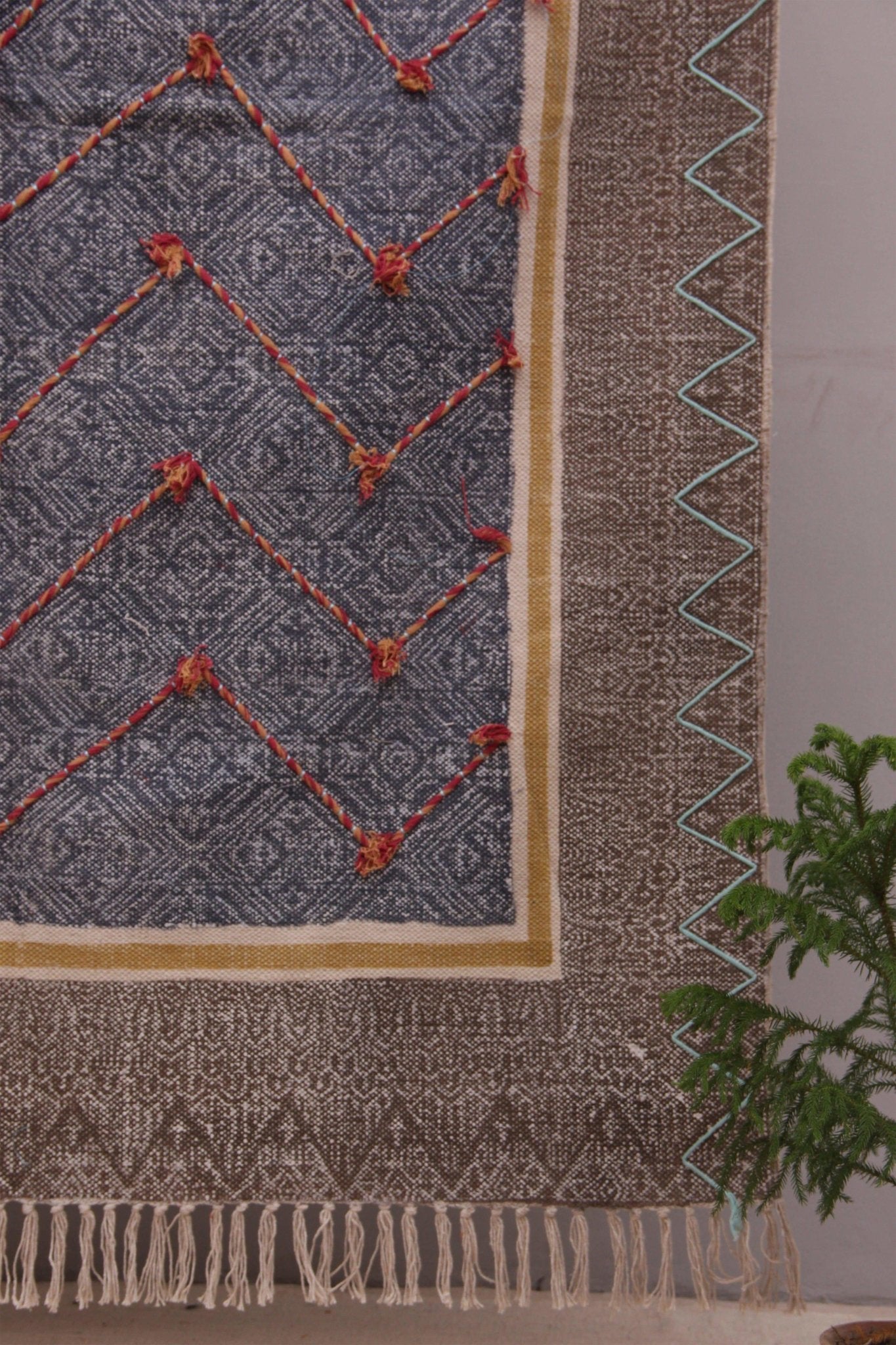 SCENE - BLOCK PRINTED RUG - ART AVENUE