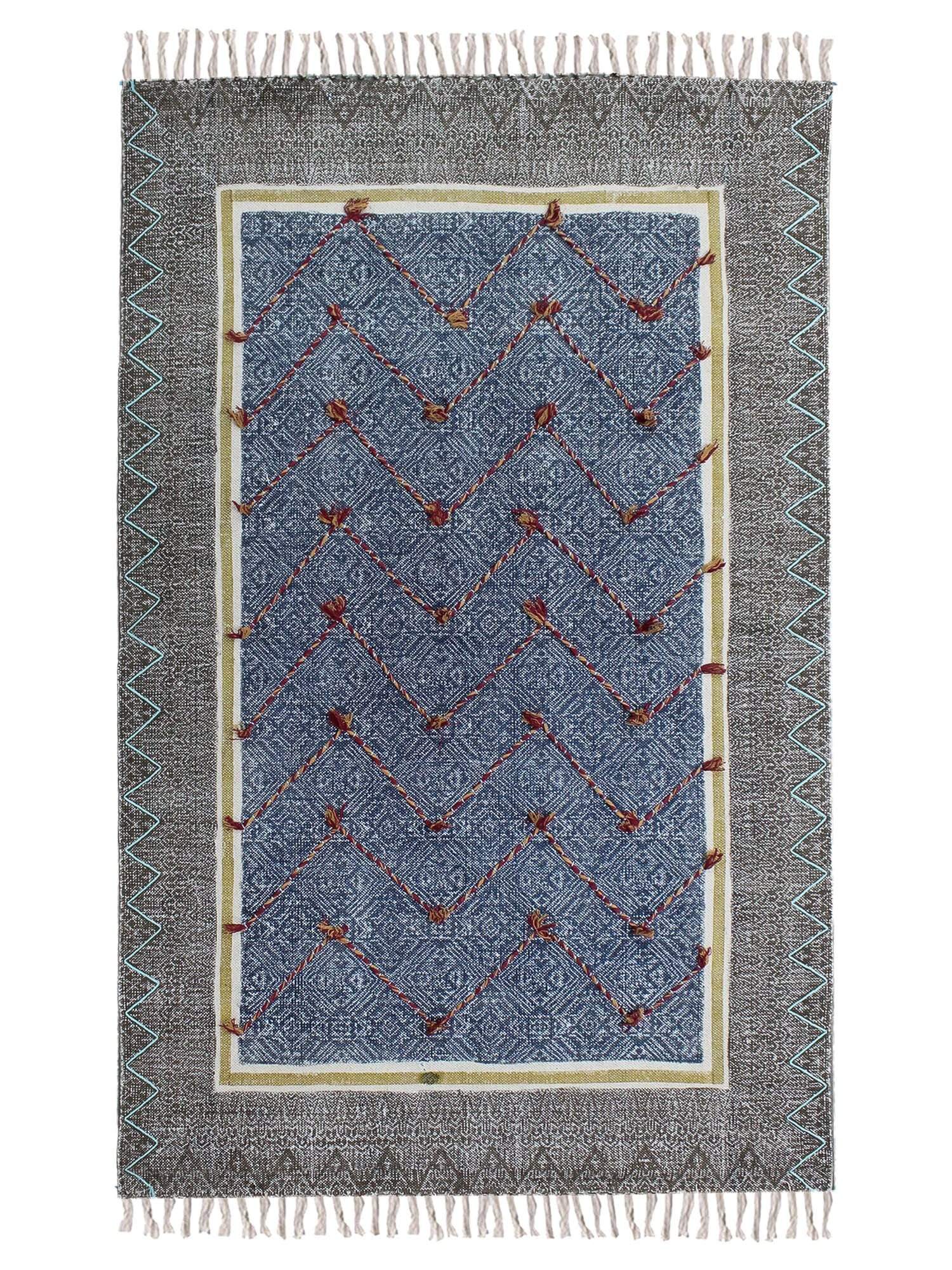 SCENE - BLOCK PRINTED RUG - ART AVENUE