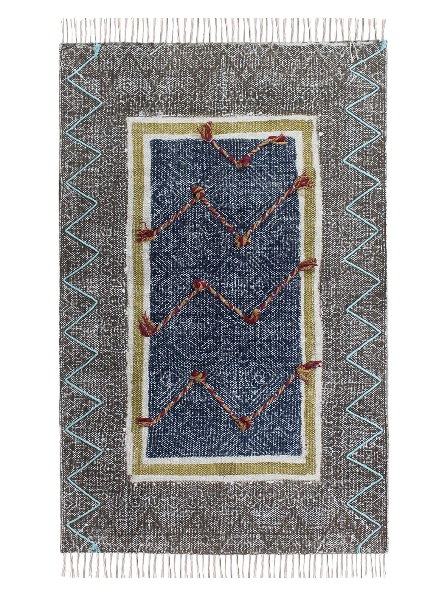 SCENE - BLOCK PRINTED RUG - ART AVENUE