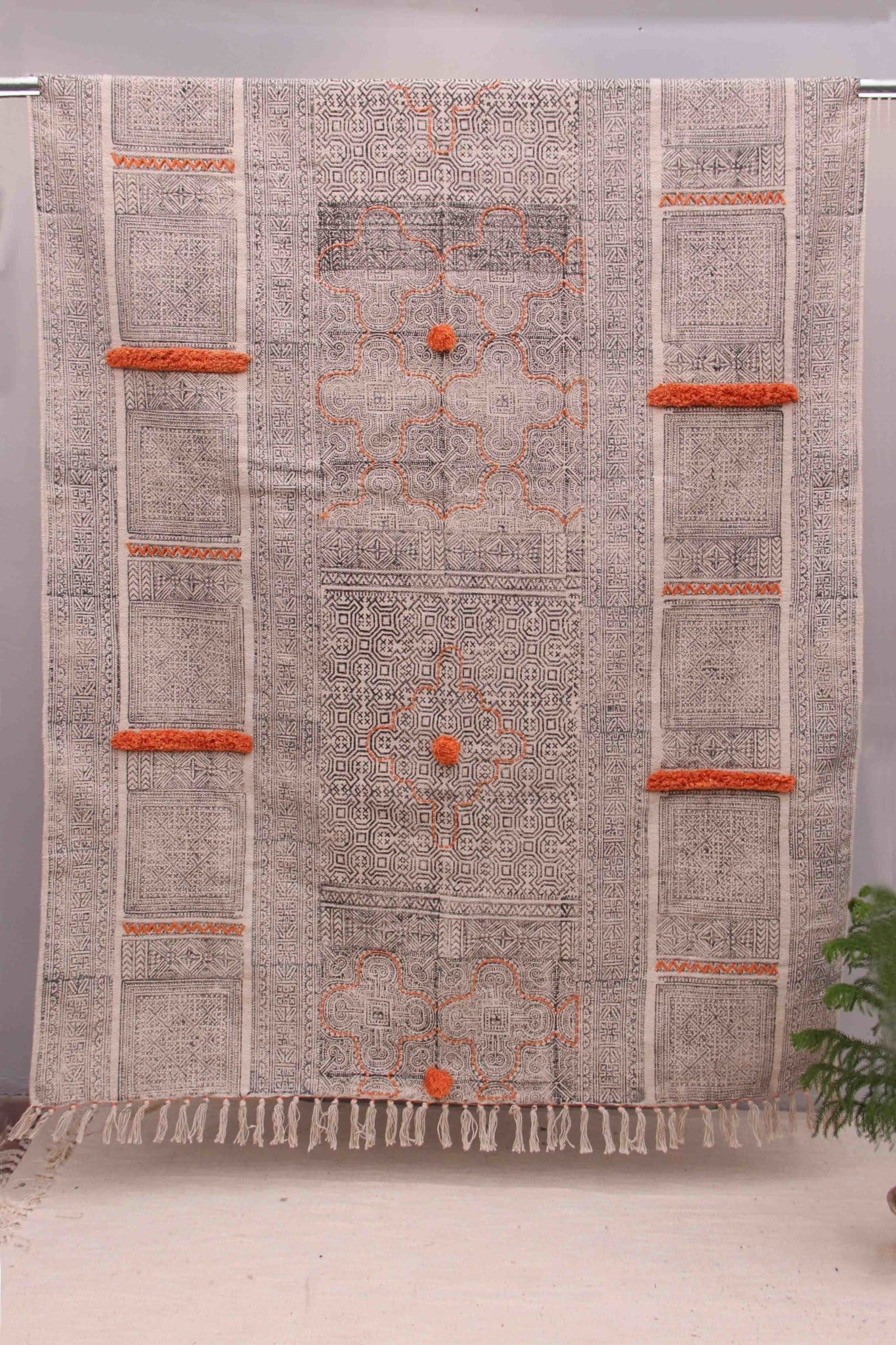 SECTOR RECTANGULAR RUGS DARK GREY - ART AVENUE