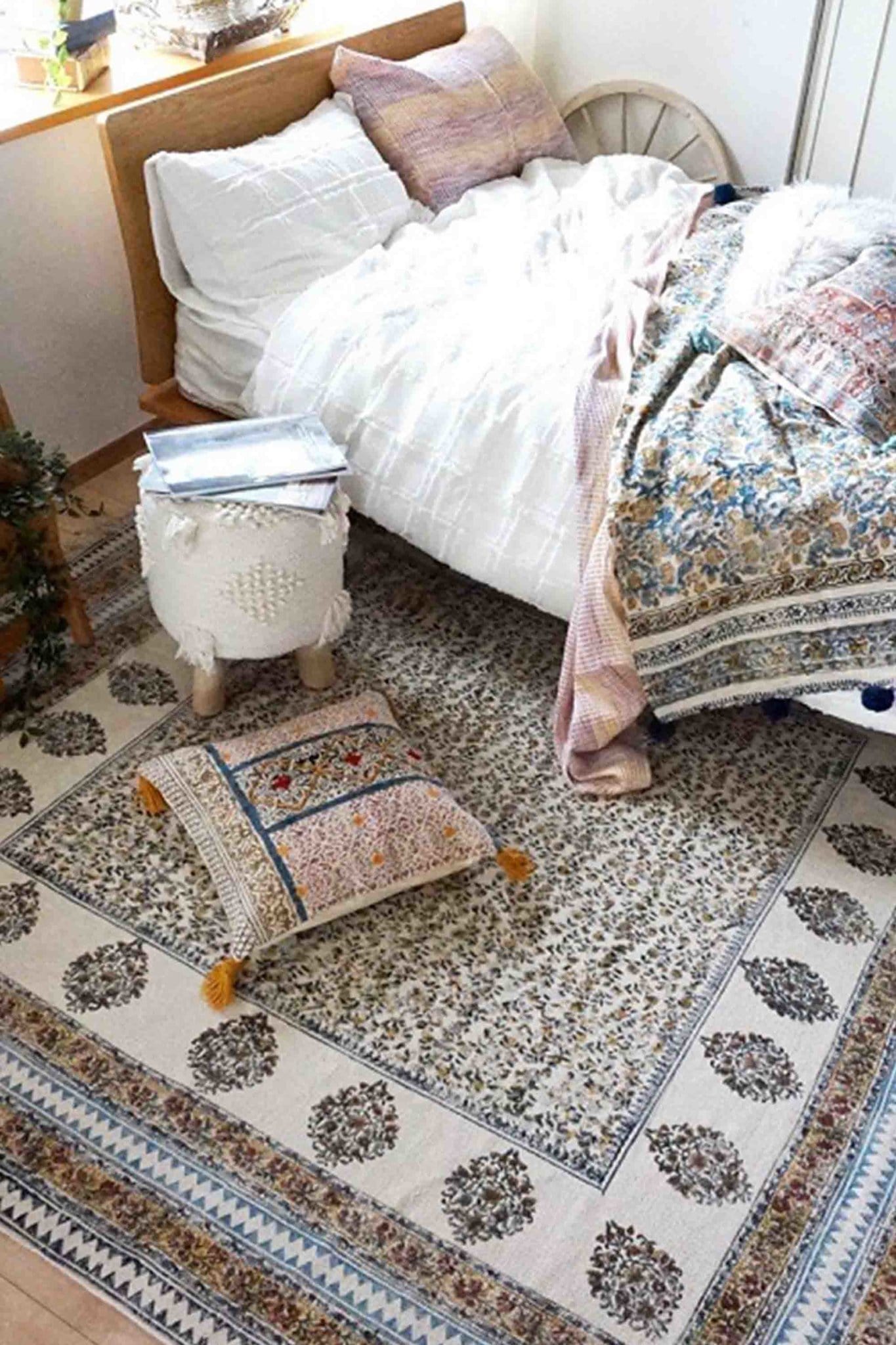 SEDGE - PRINTED RUG - OFF WHITE & BEIGE - ART AVENUE