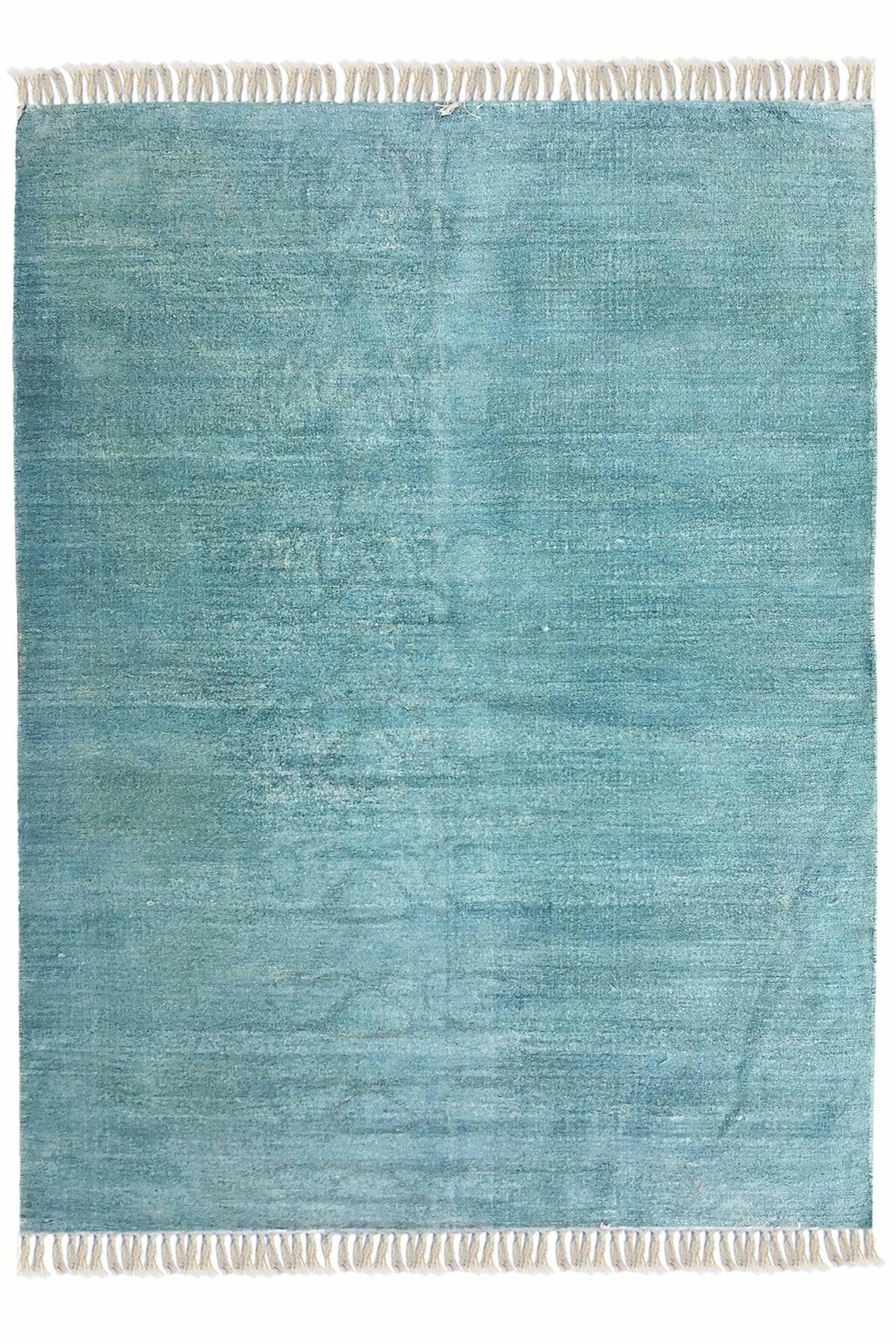 SHELDON - SOLID PRINTED RUG - AQUA - ART AVENUE