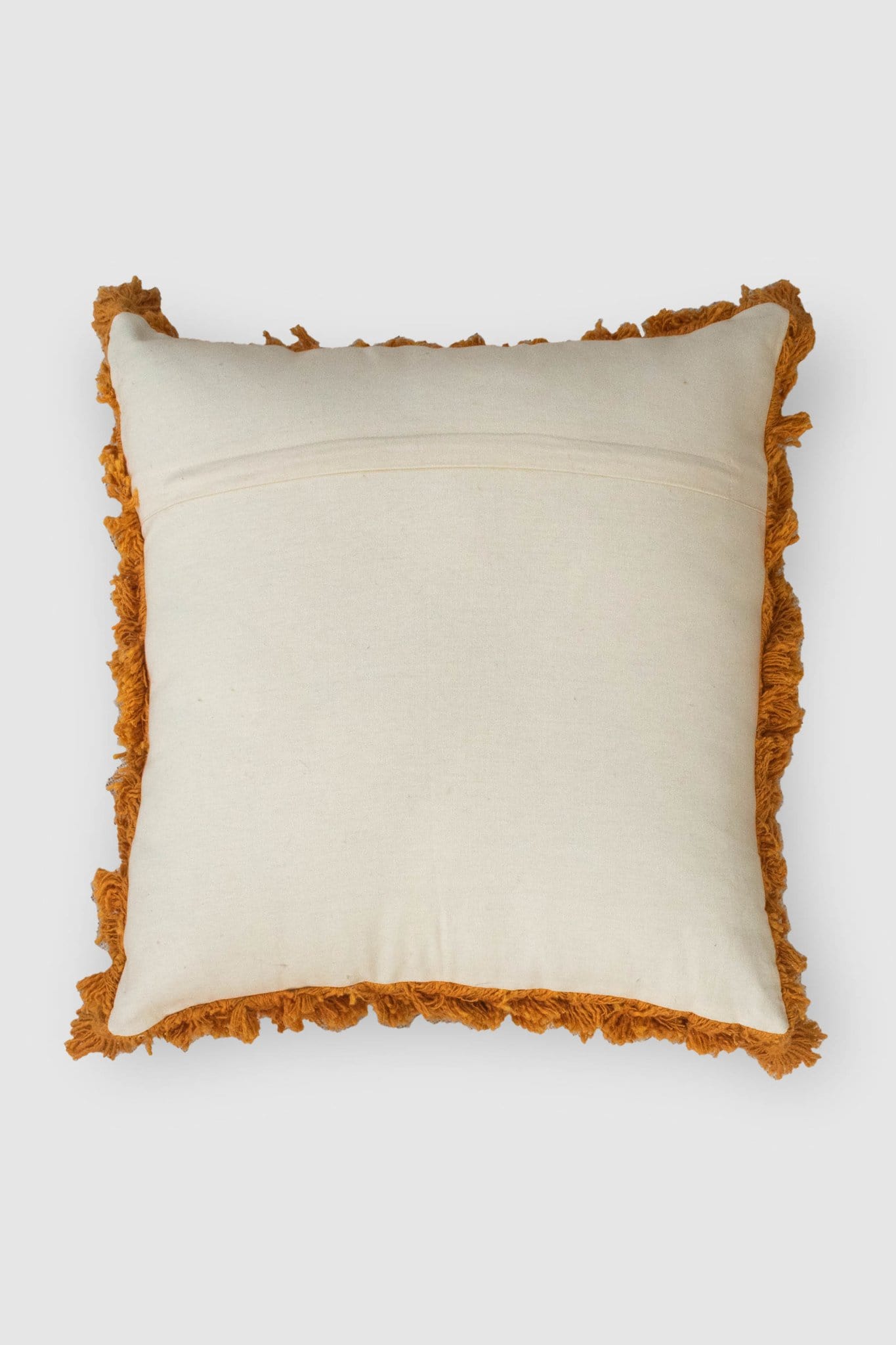 TAHARA - SQUARE CUSHION COVER - SAFFRON - ART AVENUE