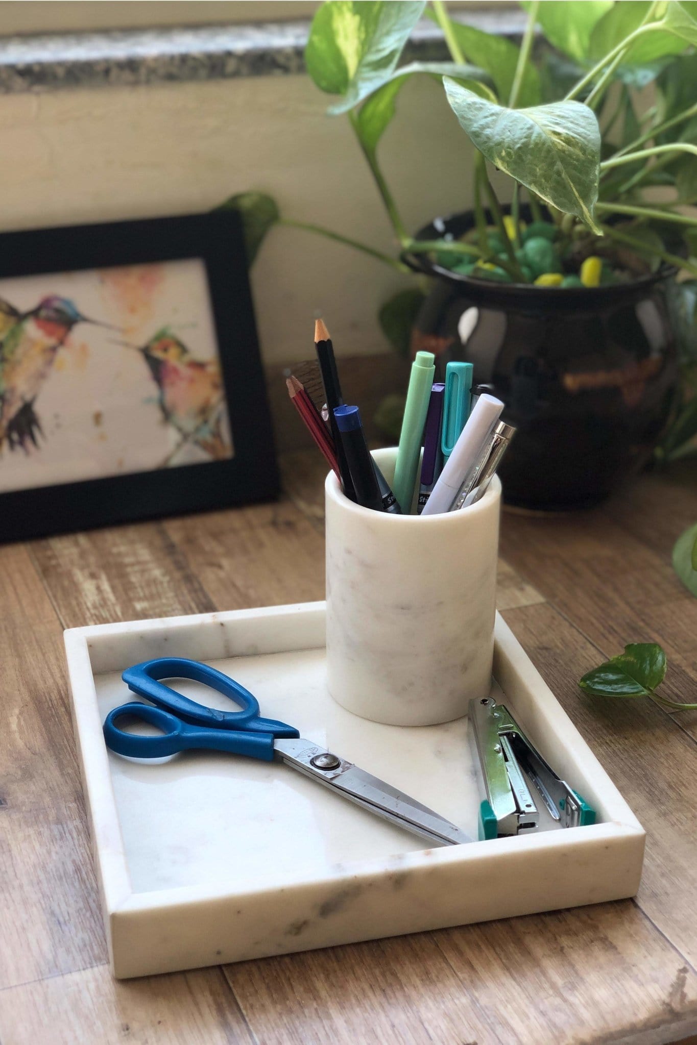 VANILLA - MARBLE TRAY - WHITE - ART AVENUE