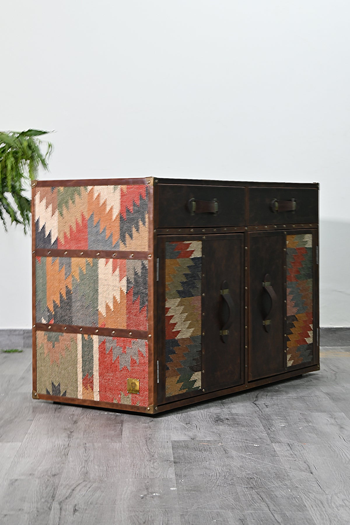 Khimsar Kilim & Leather Sideboard