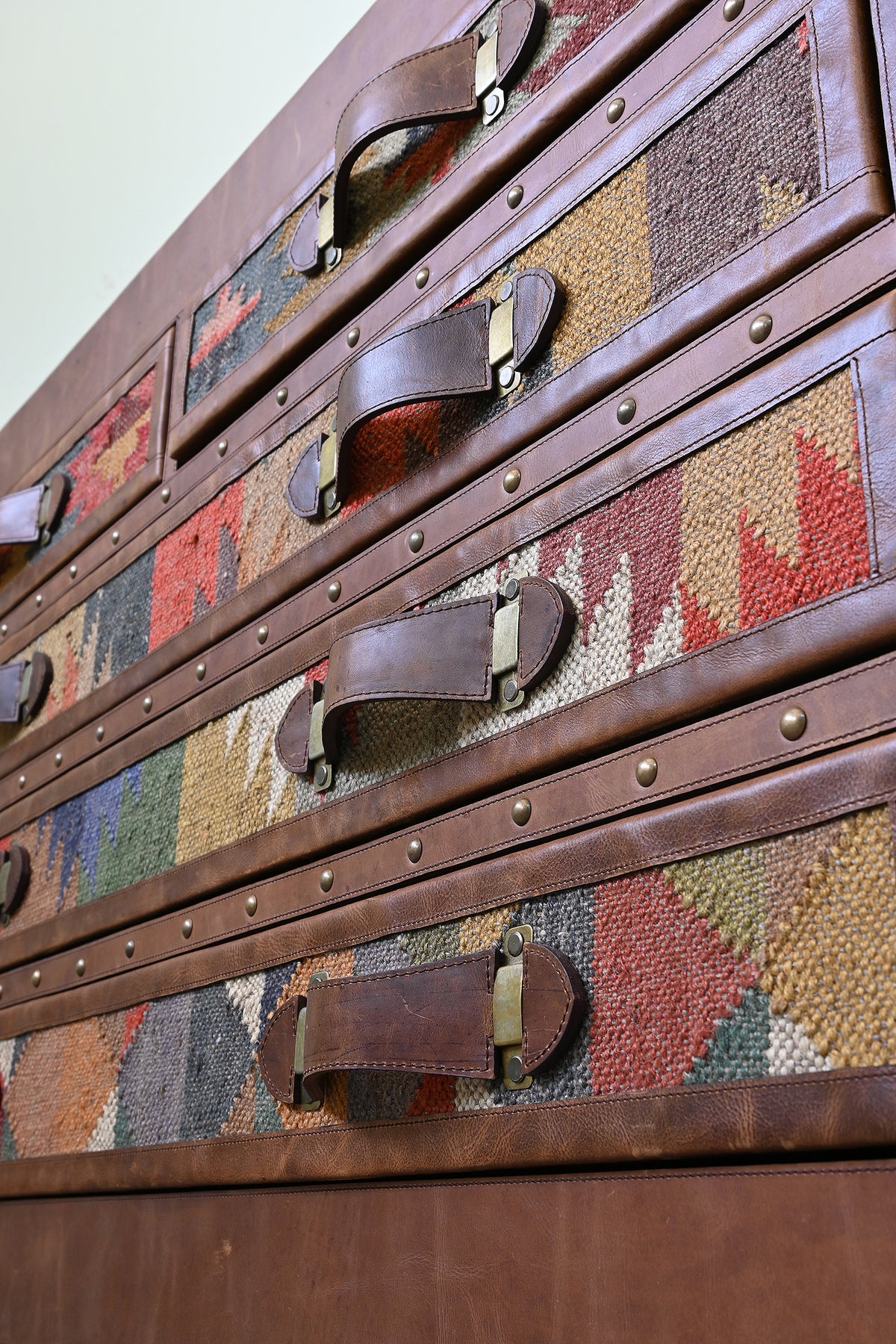 Marwar Chest of Drawers in handwoven kilim by Art Avenue, made to order — image 8 of 15