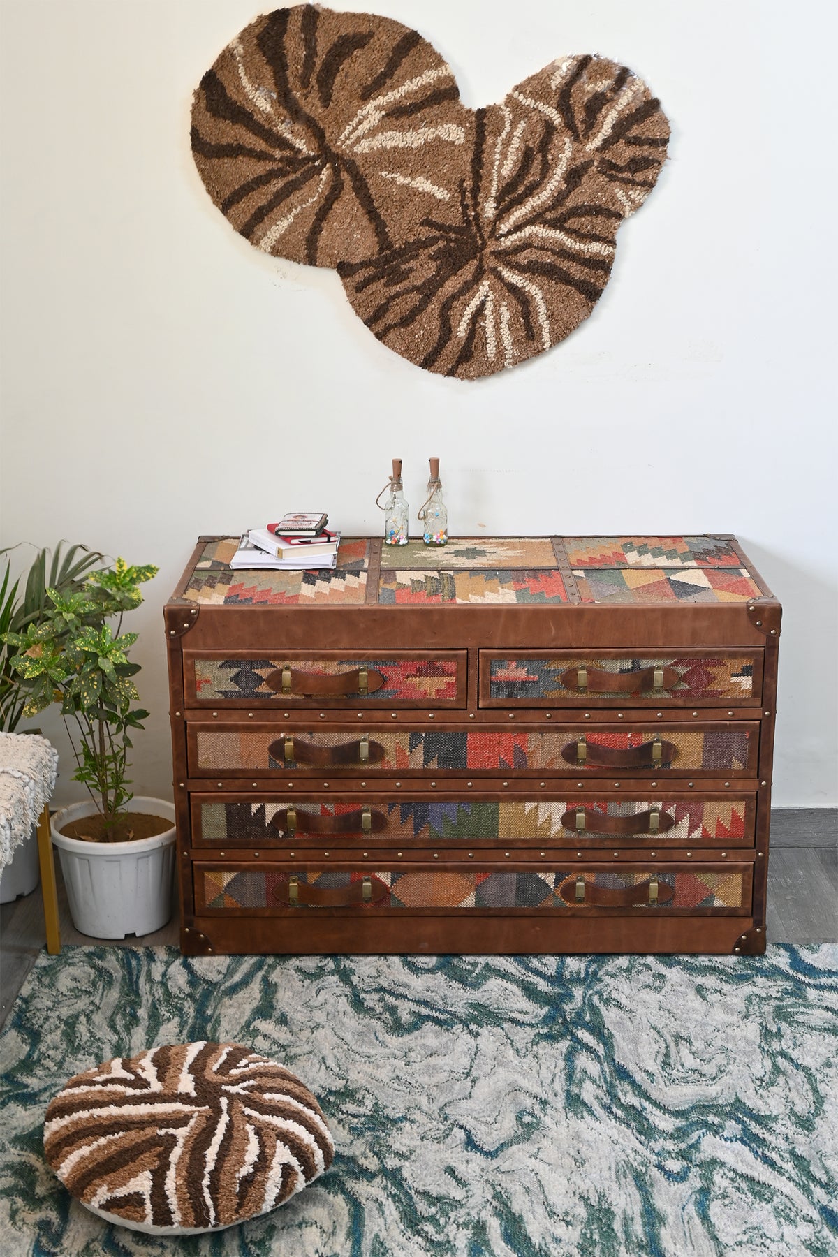 Marwar Chest of Drawers in handwoven kilim by Art Avenue, made to order — image 15 of 15