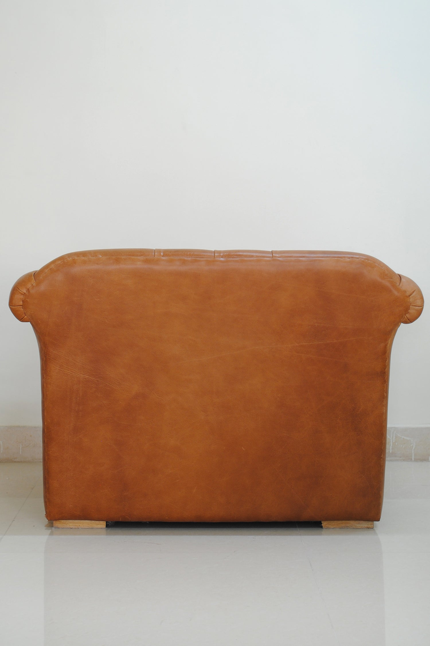 ARBOR LEATHER WING BACK ARM CHAIR